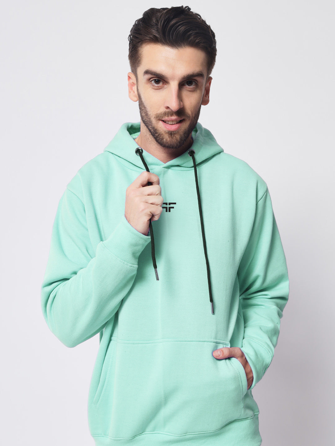 Sea Green Thermal Co-ord Set (Hoodie and Jogger Combo)