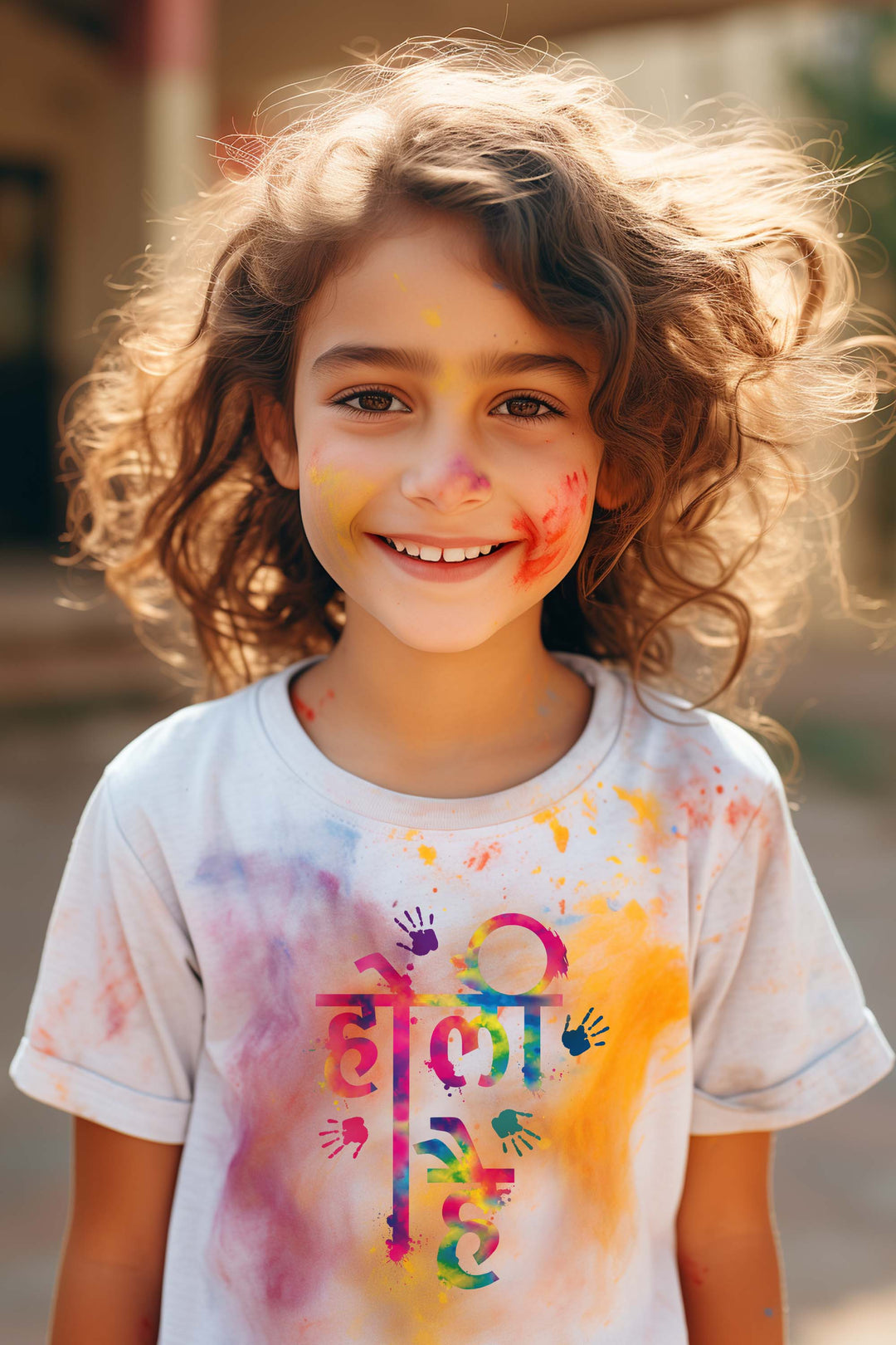 Holi Hai (Hindi) Kids T Shirt