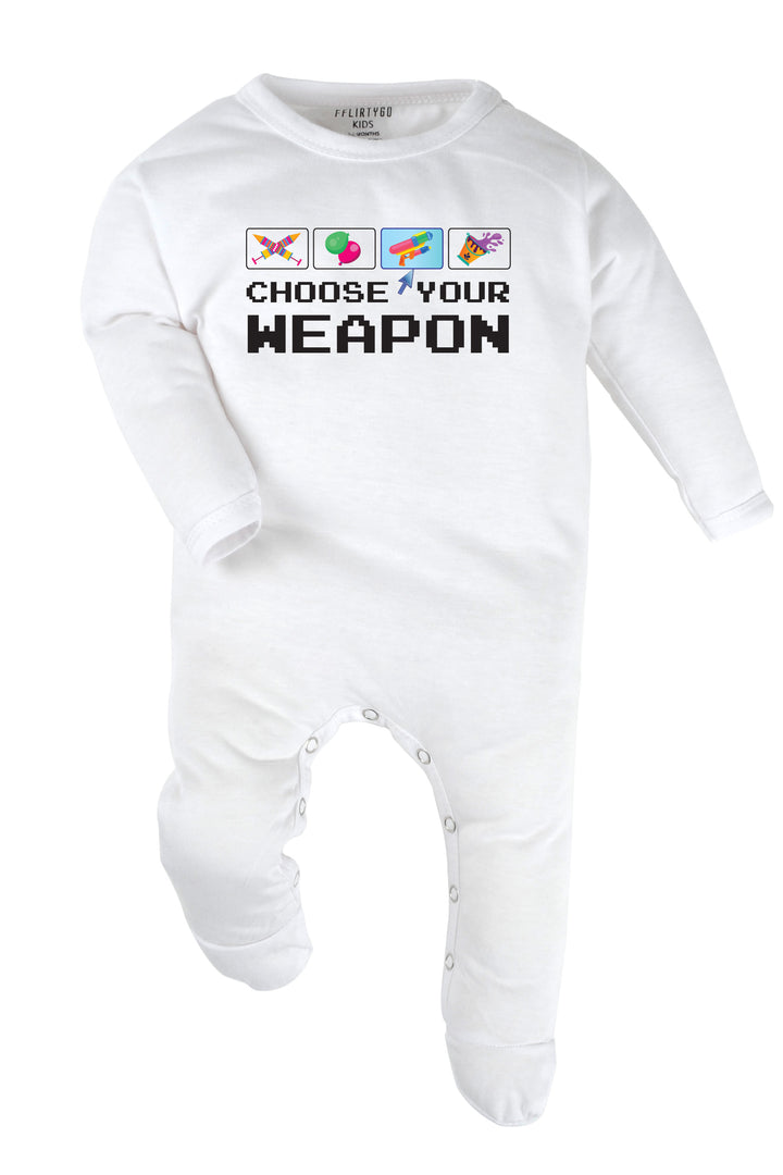Choose Your Weapon Baby Romper | Onesies