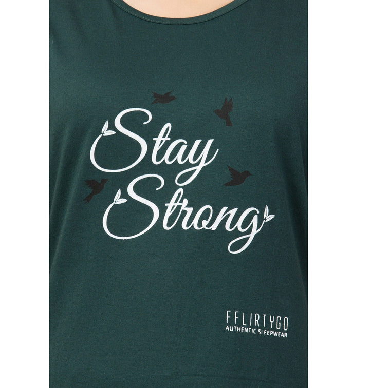 Stay Strong Pyjama Set - FflirtyGo