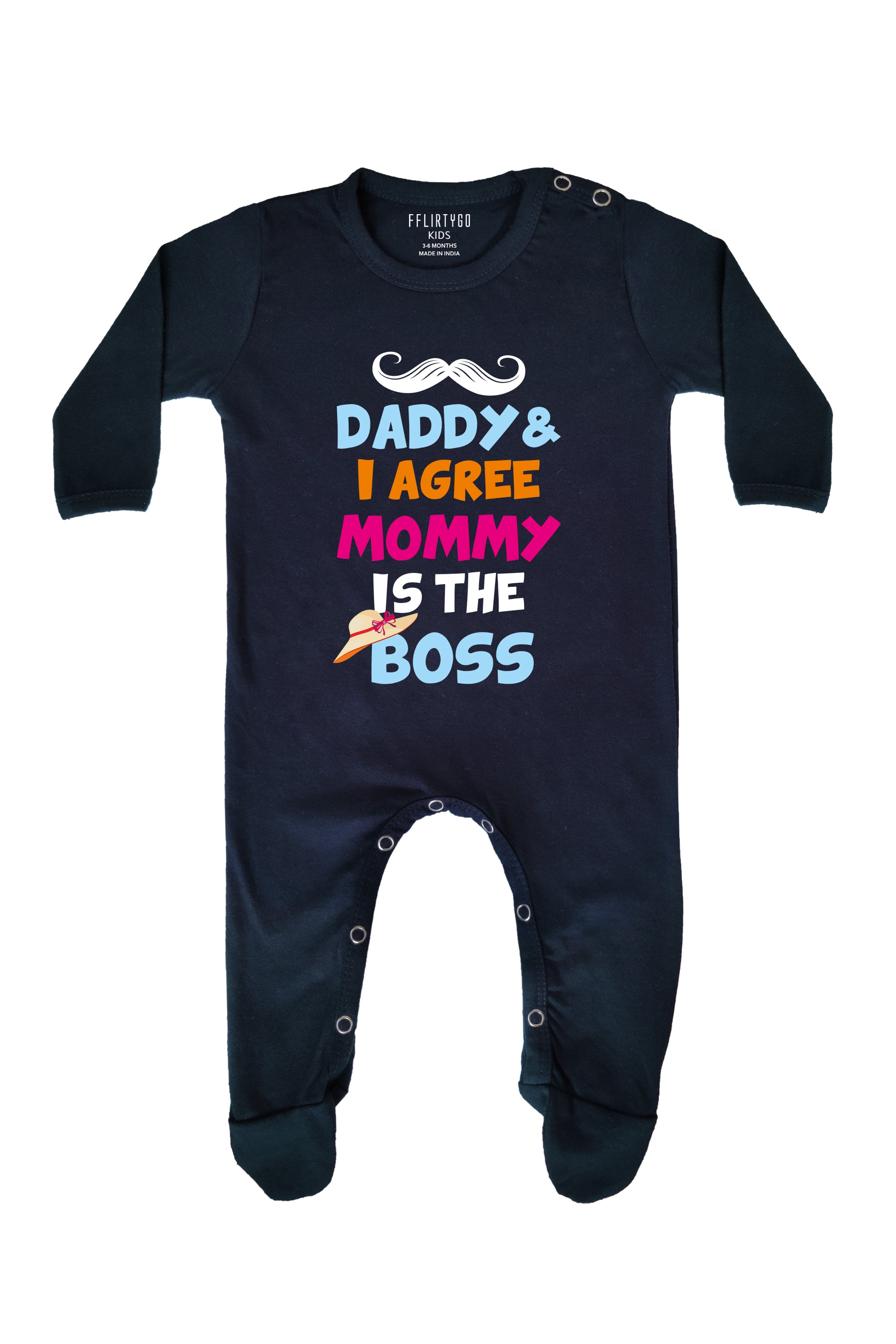 Daddy and I Agree Mommy is The Boss Baby Romper Onesies – FflirtyGo