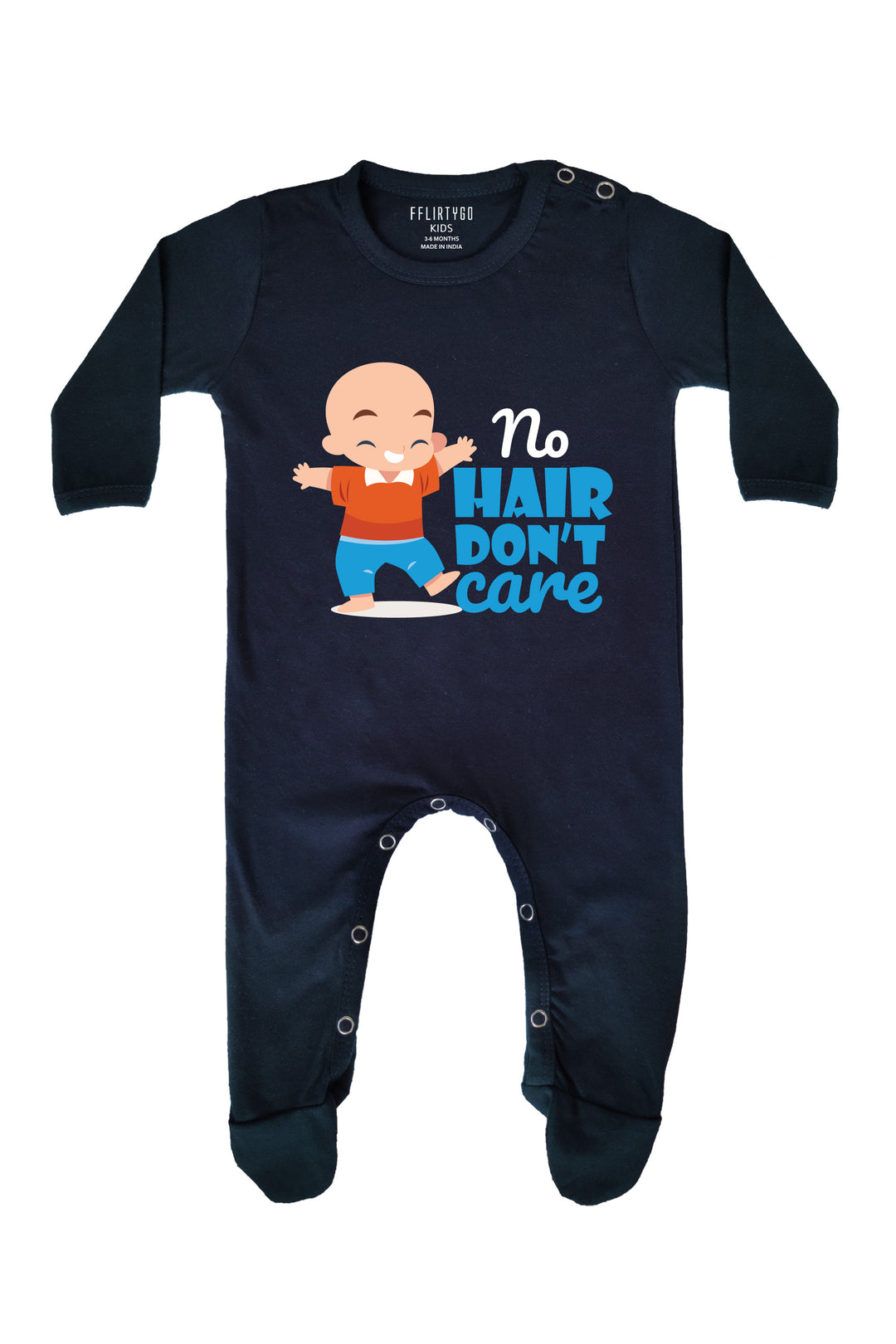 No Hair - Don't Care Baby Romper | Onesies
