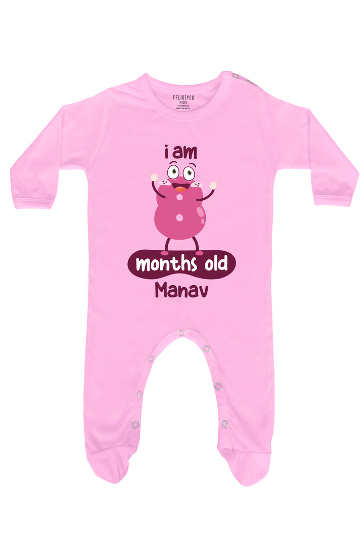 Eight Months Milestone Baby Romper | Onesies w/ Custom Name