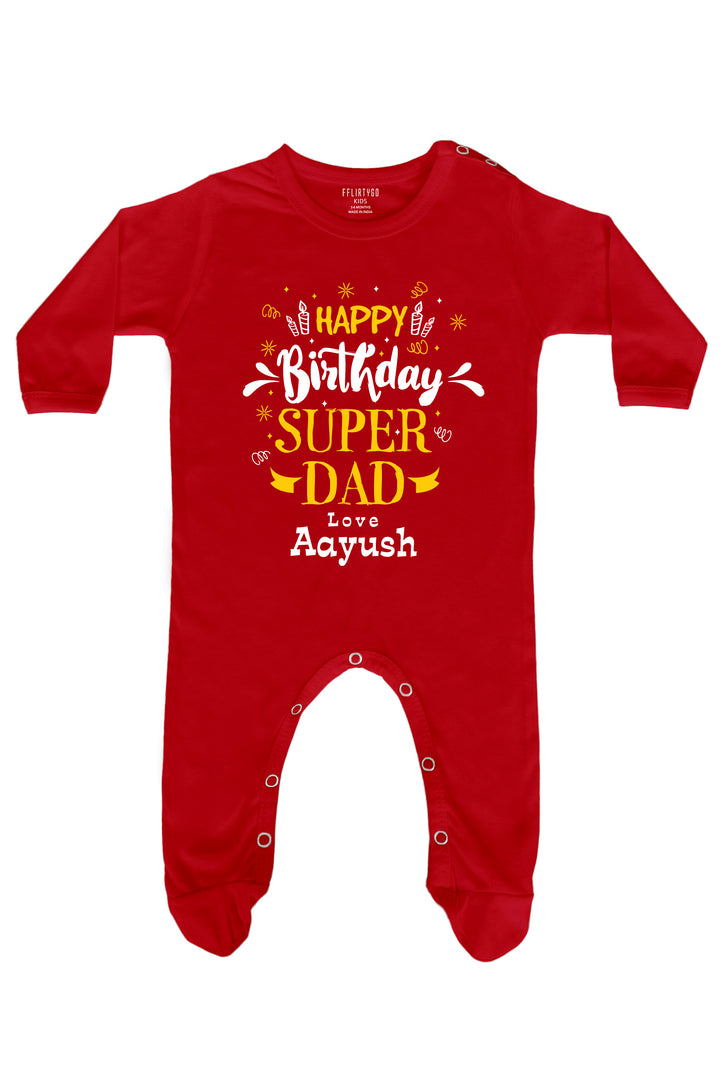 Super Dad Custom Baby Romper | Onesies w/ Custom Name