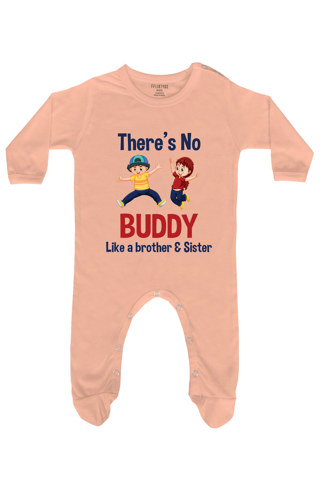 There's no Buddy Like a Brother and Sister Baby Romper | Onesies