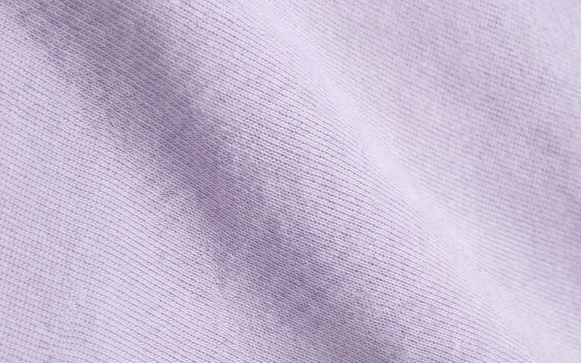 240 GSM combed cotton terry, brushed loop-back, shot close