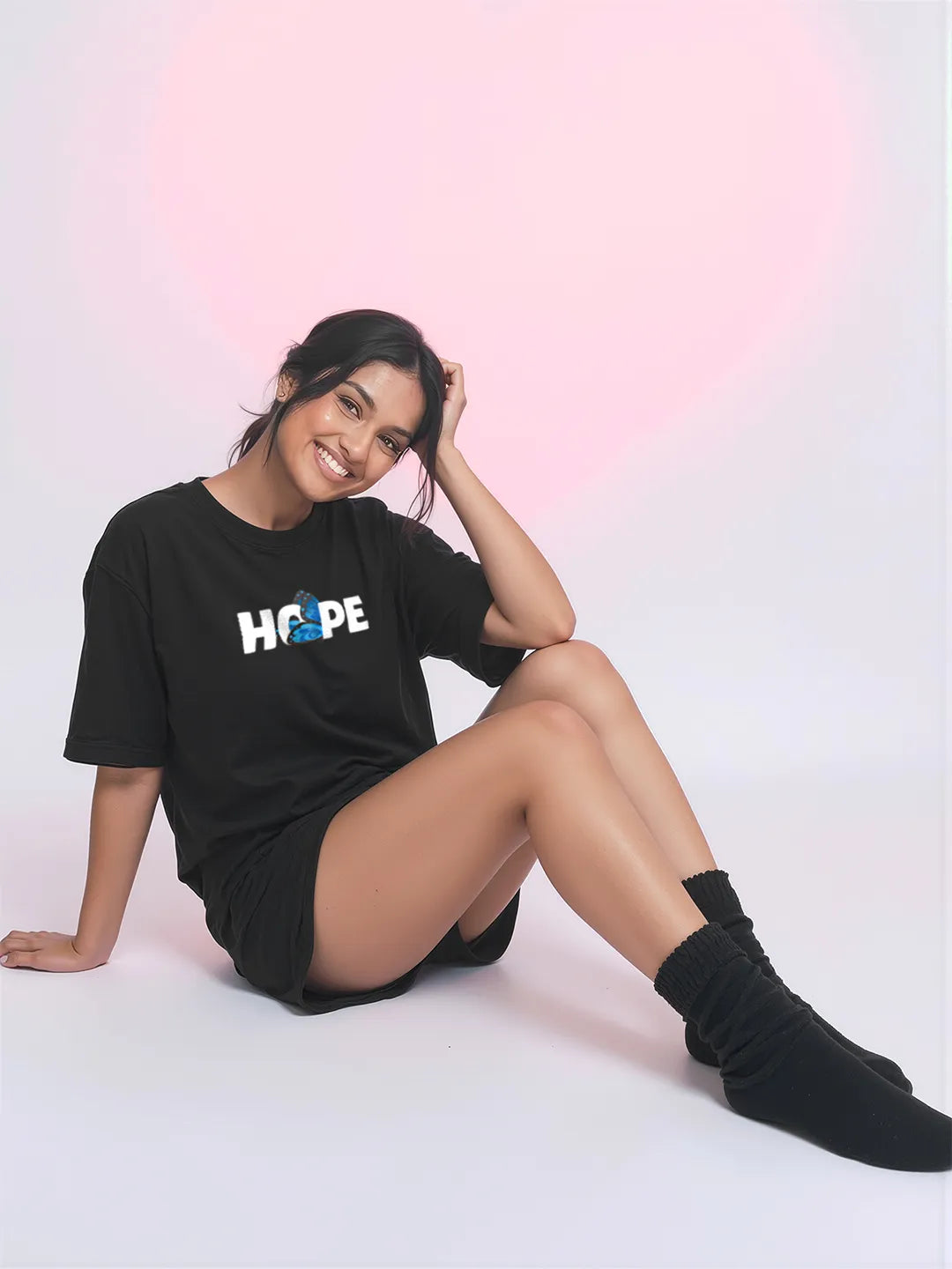 Hope Cotton Women's T Shirt and Shorts Combo Set