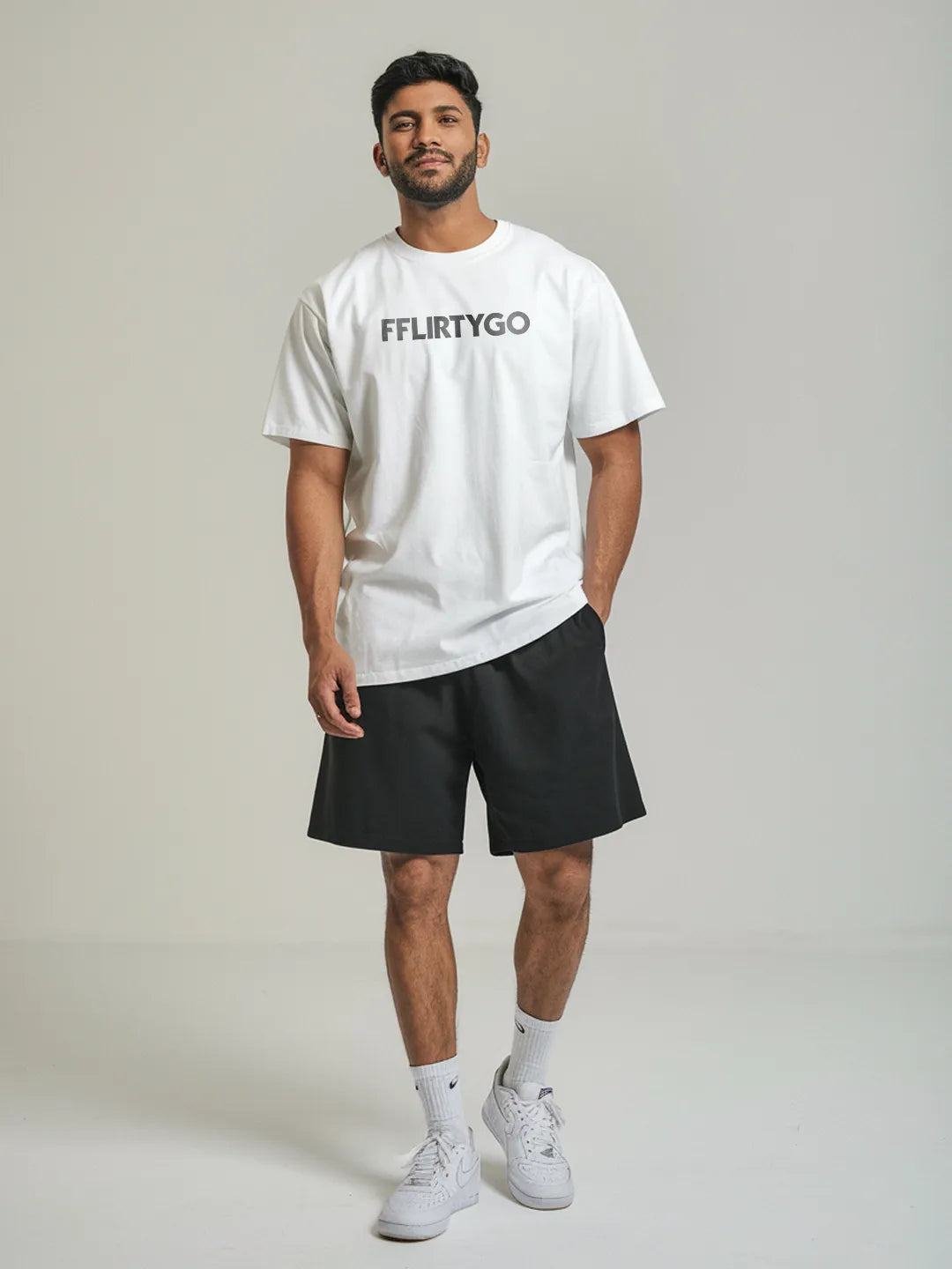 Black Cotton Mens Shorts