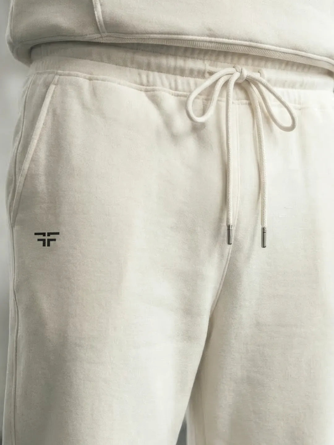 || OFF-WHITE STRAIGHT THERMAL CO-ORD SET (HOODIE & STRAIGHT FIT TRACKS COMBO) ||