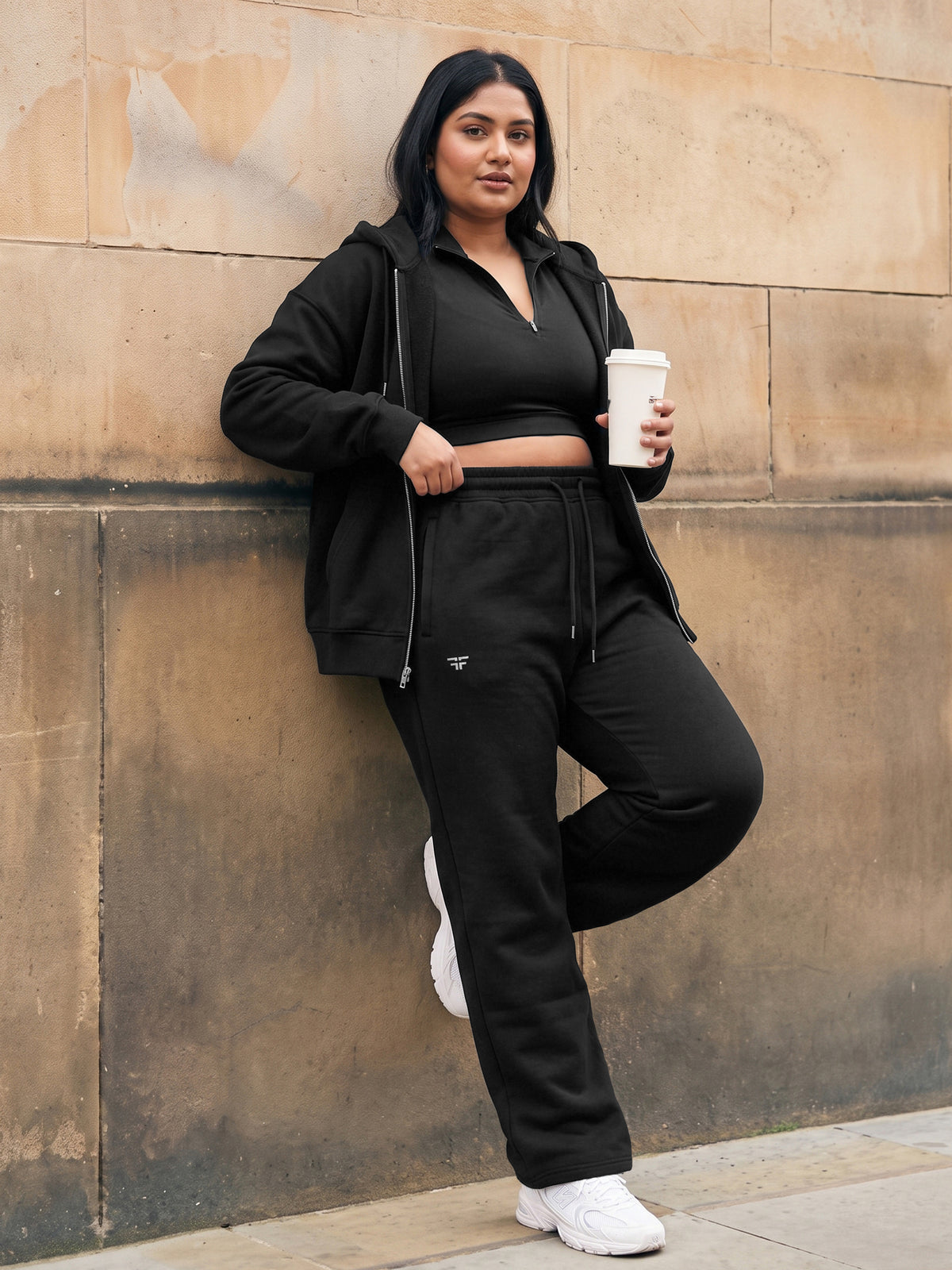 Black Fleece Straight Joggers