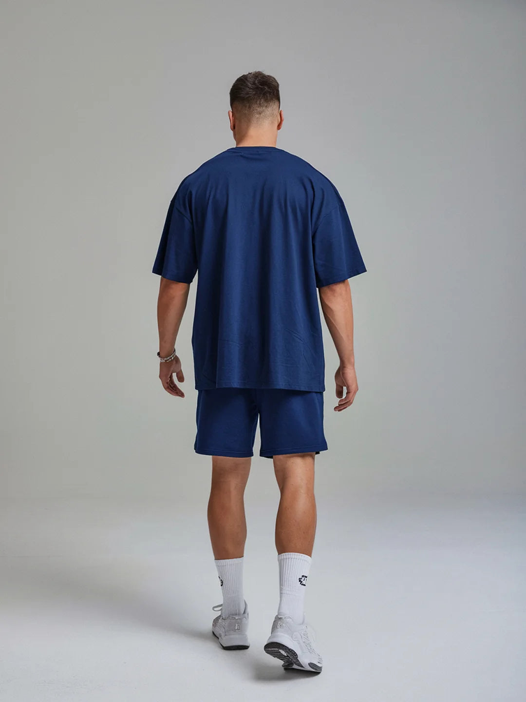 Athletic Cotton Mens T Shirt and Shorts Combo Set