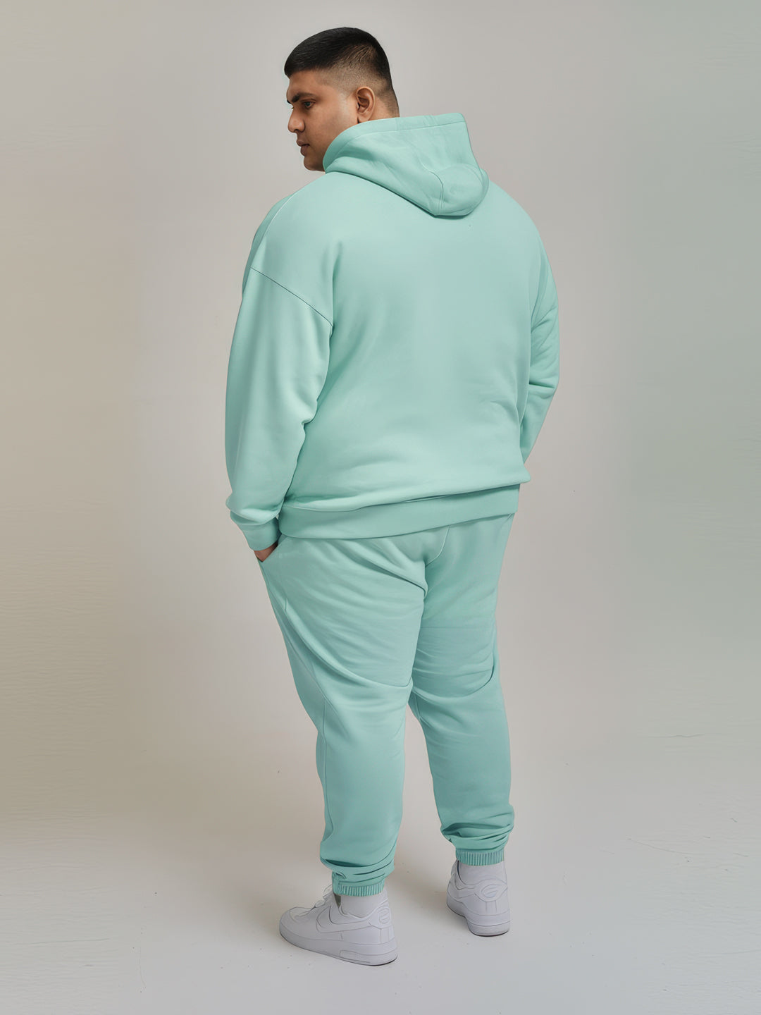|| MINT GREEN THERMAL CO-ORD SET (HOODIE AND JOGGER COMBO) ||