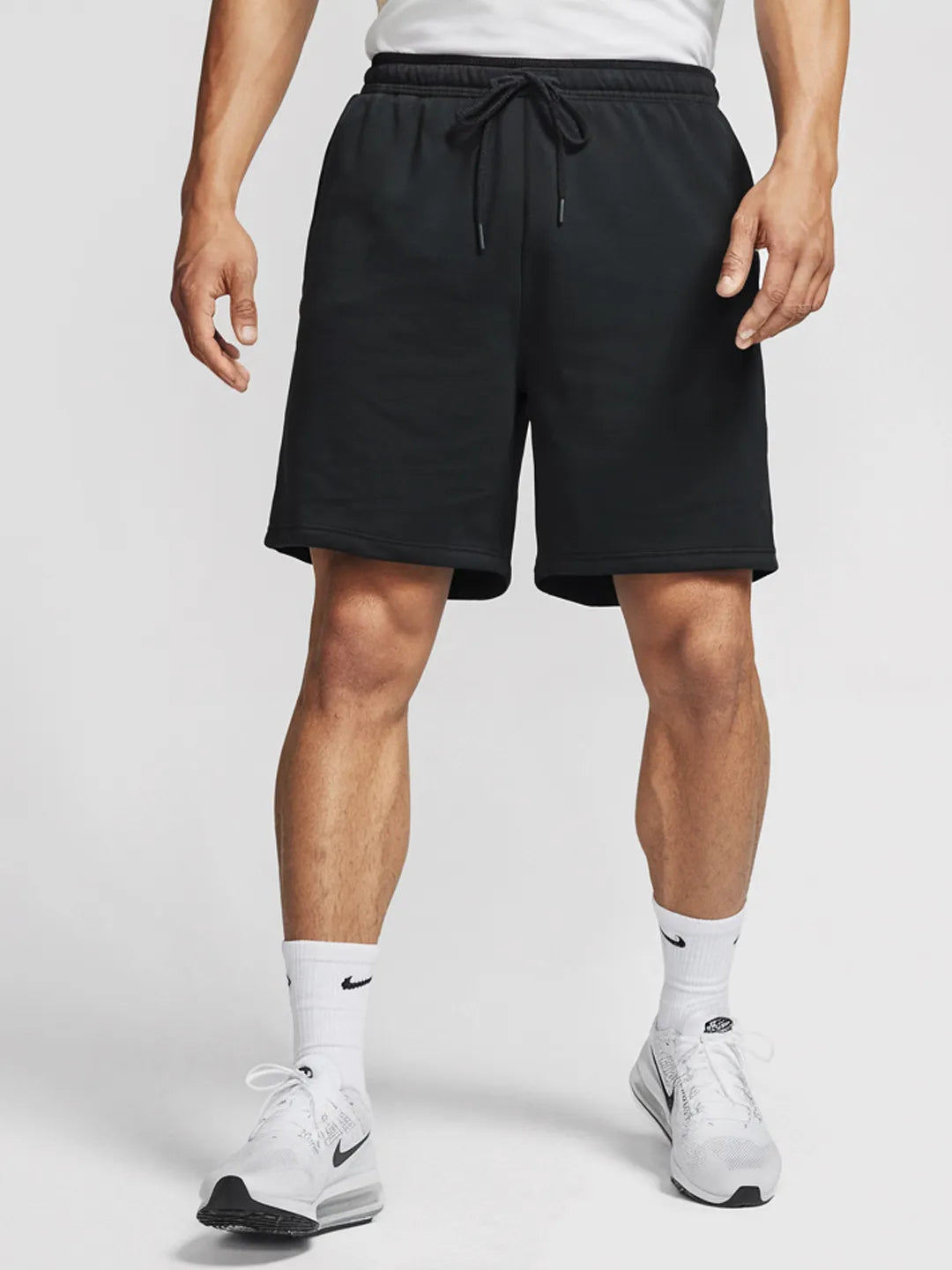 Black Cotton Mens Shorts