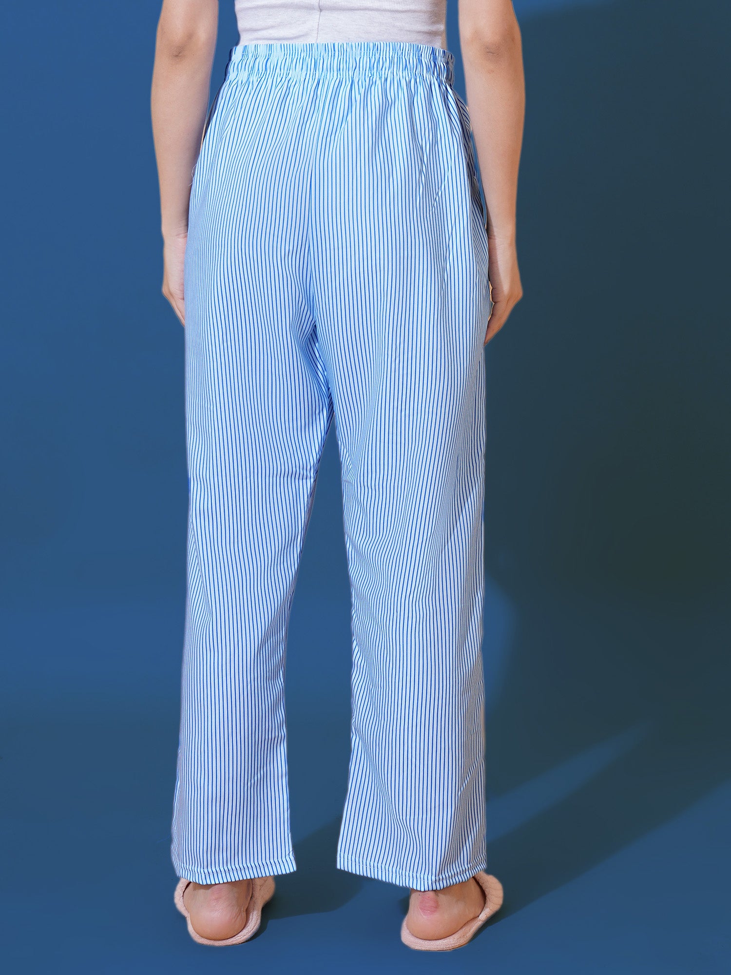 Ocean Blue Stripe Women's Pyjama