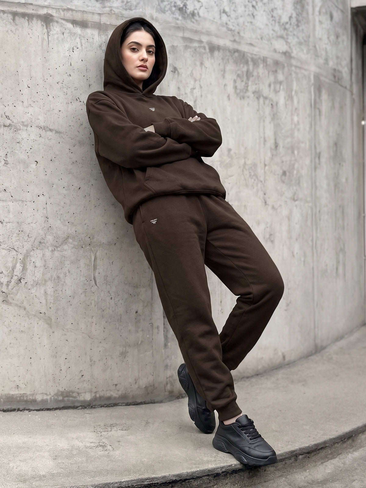 Brown Fleece Joggers