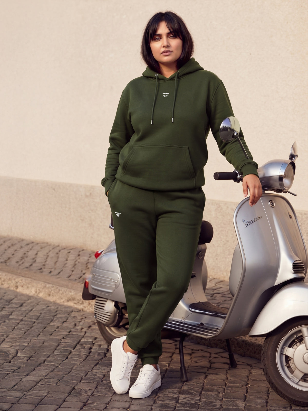 Green Thermal Co-ord Set (Hoodie and Jogger Combo)