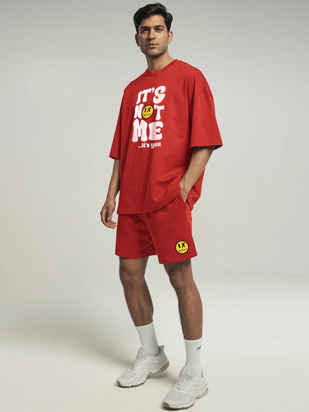 It's Not Me It's You Cotton Mens T Shirt and Shorts Combo Set