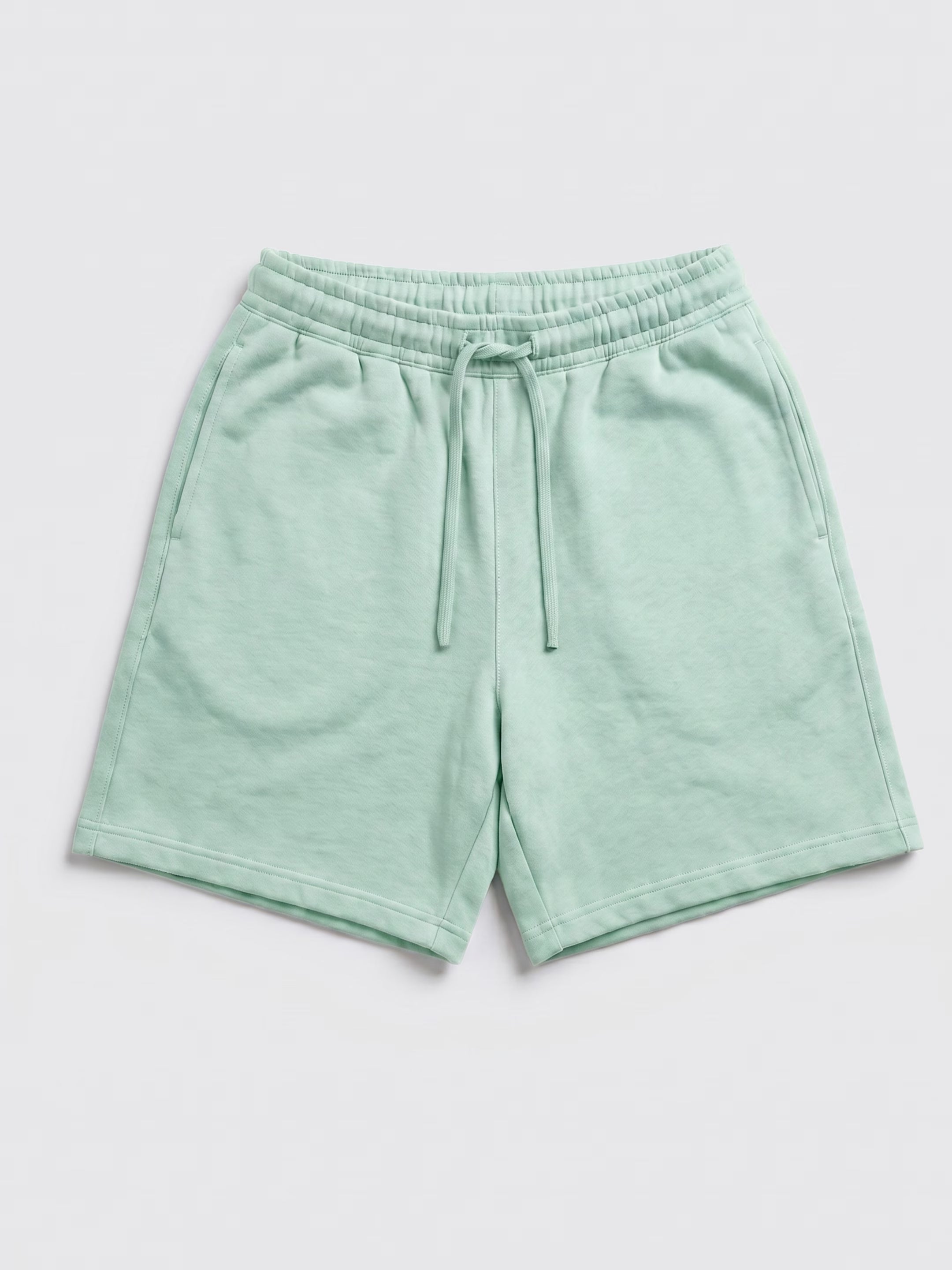 Mint Green Cotton Men's Shorts