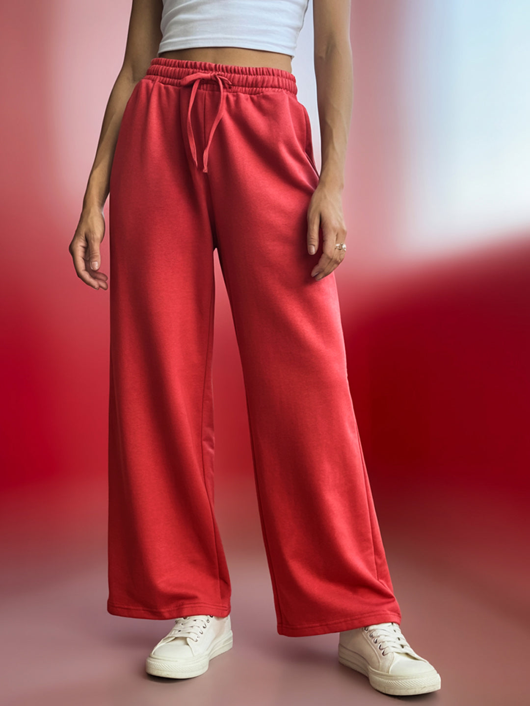 Red Flared PJ Pants