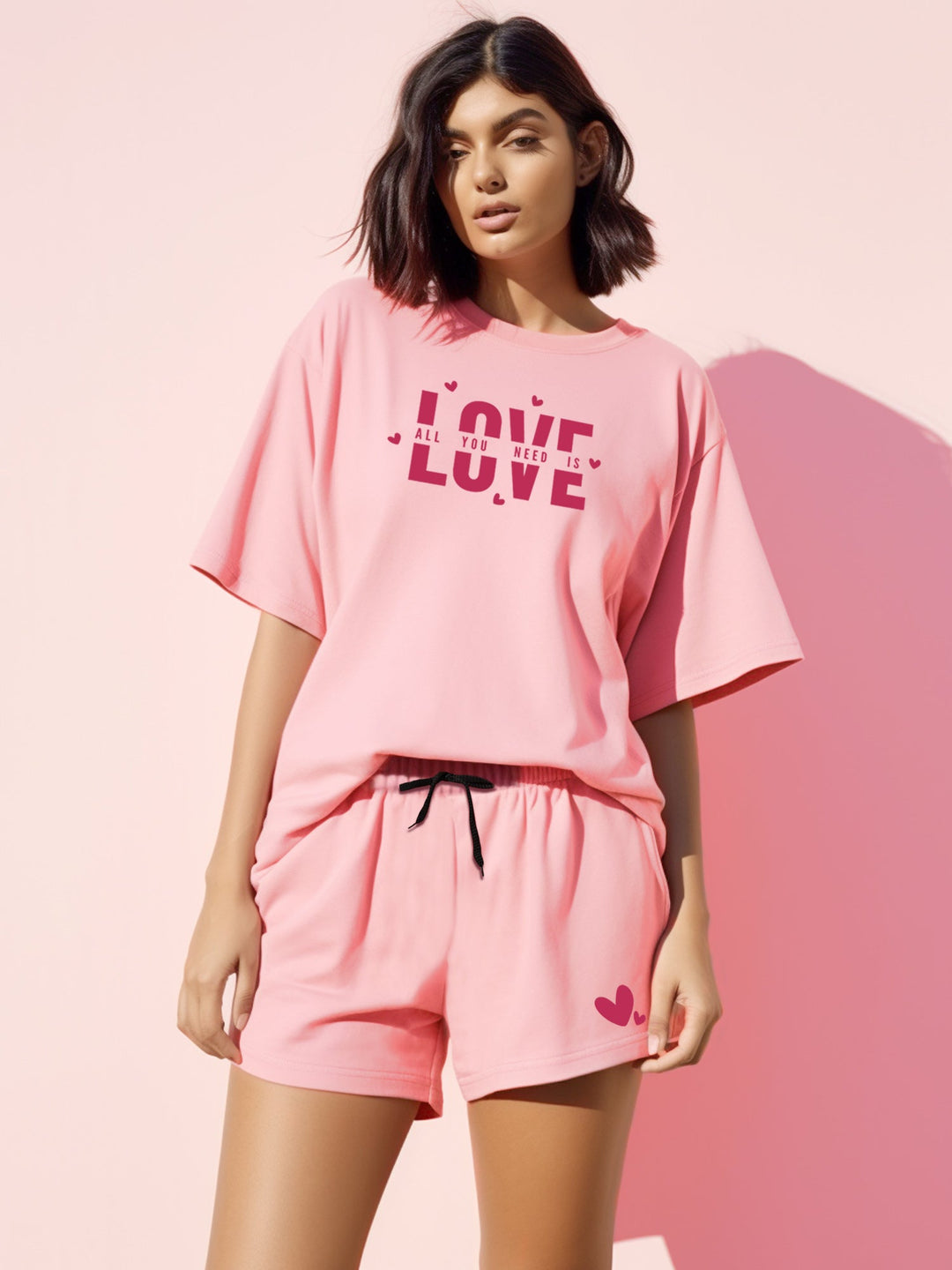 Love Special Cotton T shirt & short set