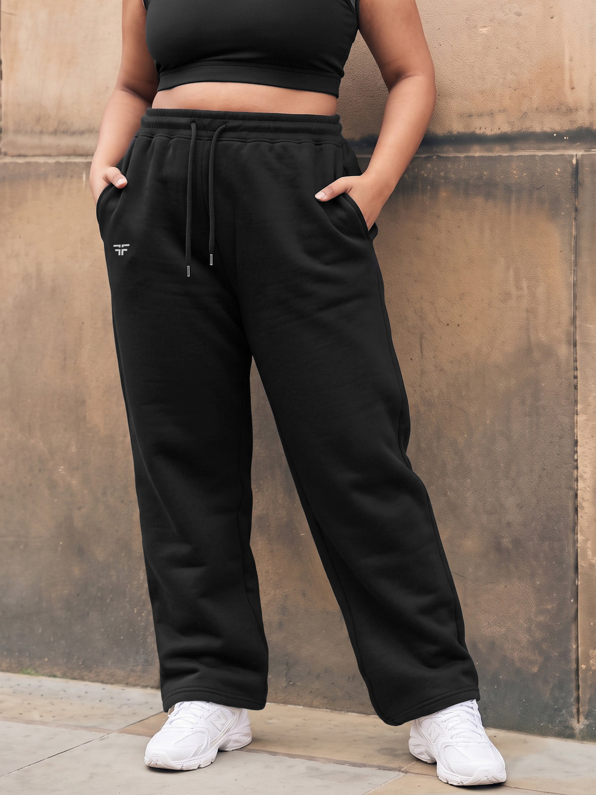 Black Fleece Straight Joggers