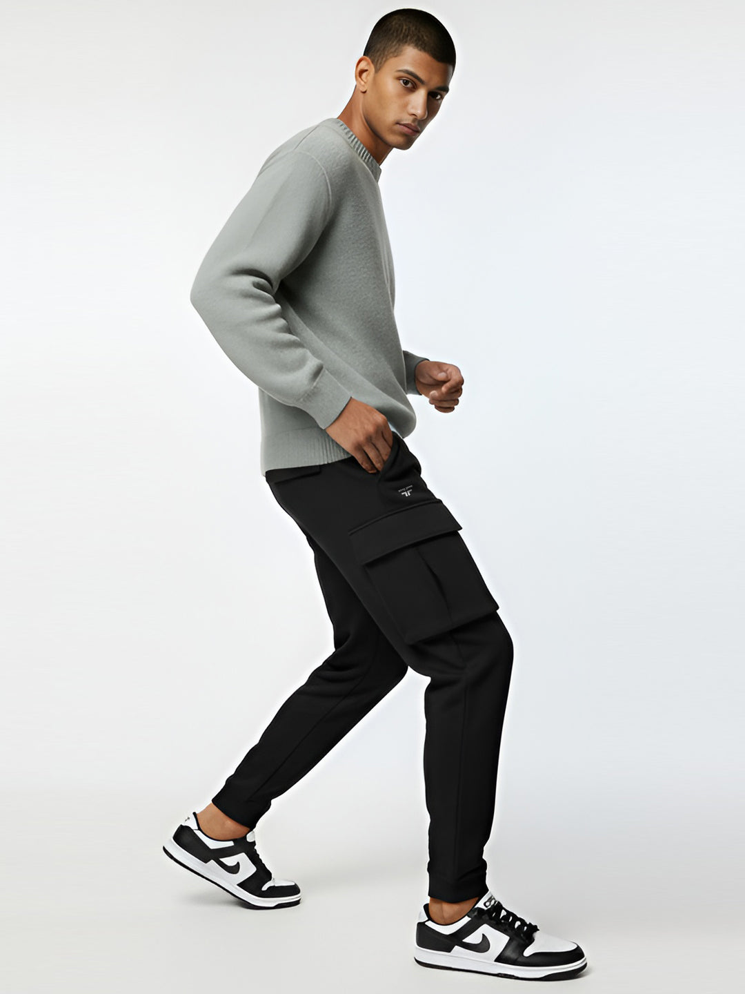 Black Joggers w/ Box Pockets