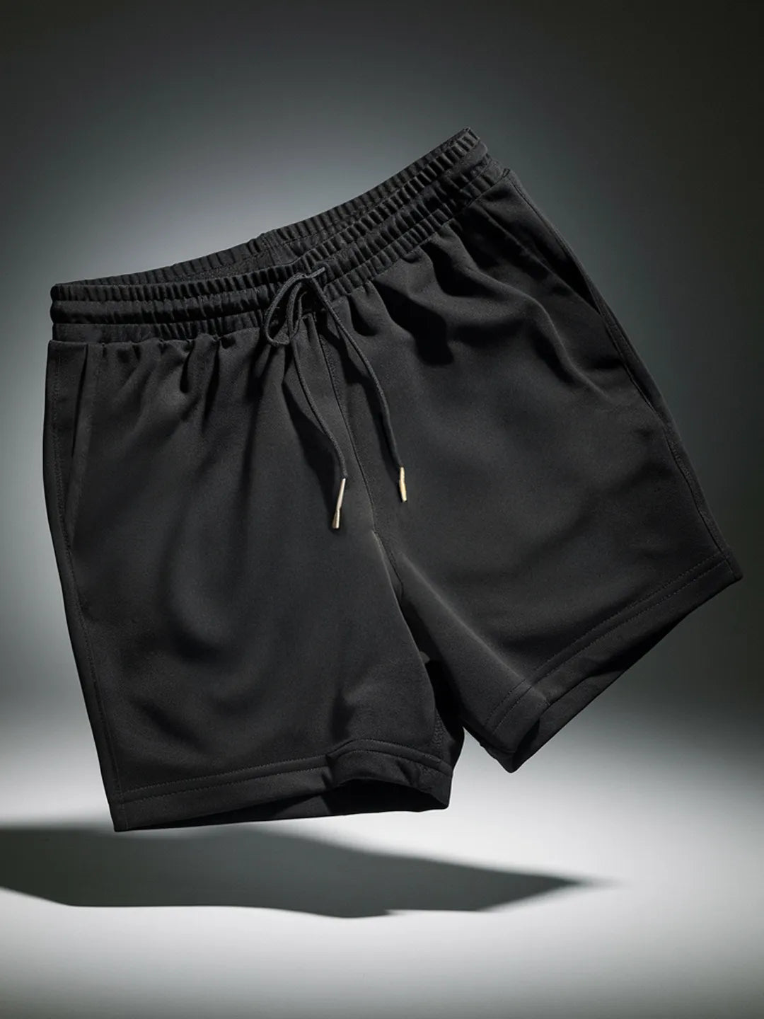 Black Cotton Mens Shorts