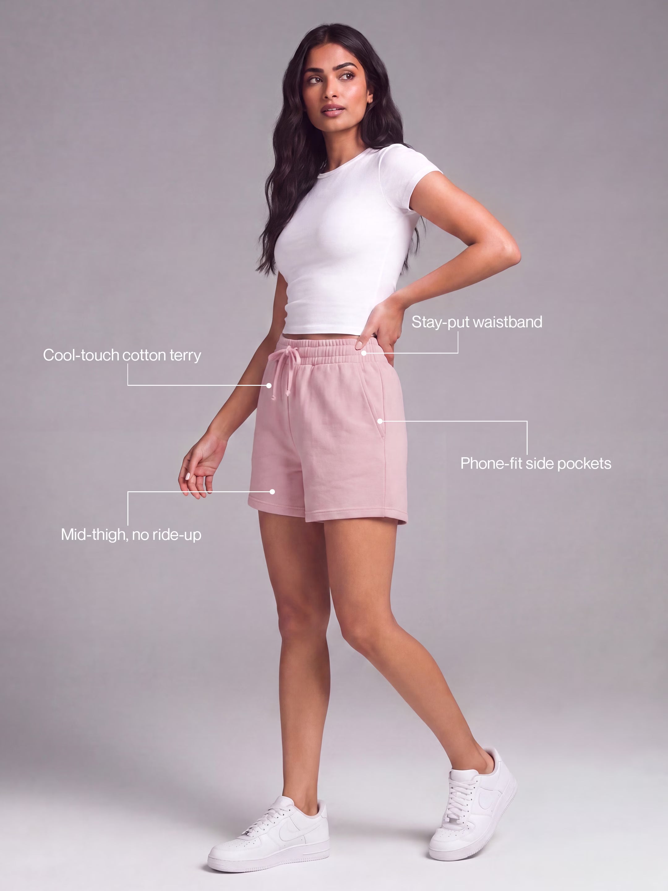 Peach Pink Shorts