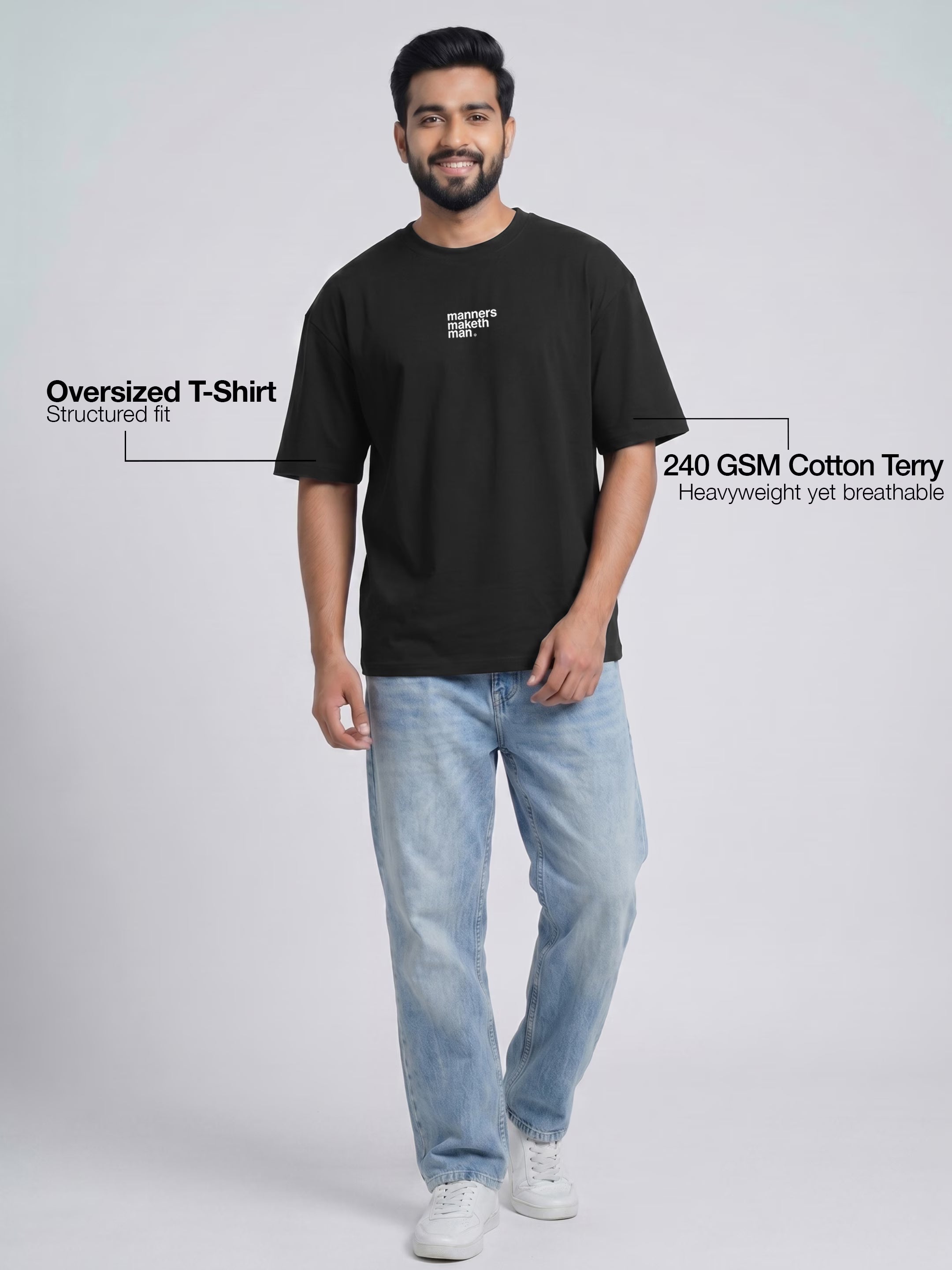Manners Maketh Men's Oversized T-Shirt