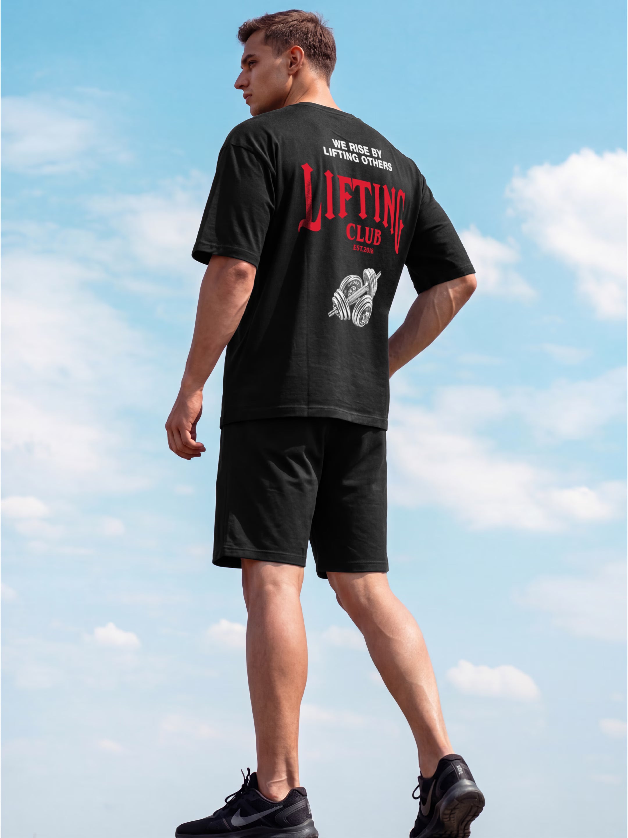 Lifting Club Cotton Men's Oversized T-Shirt