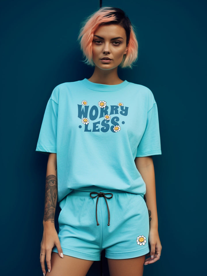 Worry Less Cotton Girls T Shirt and Short Set