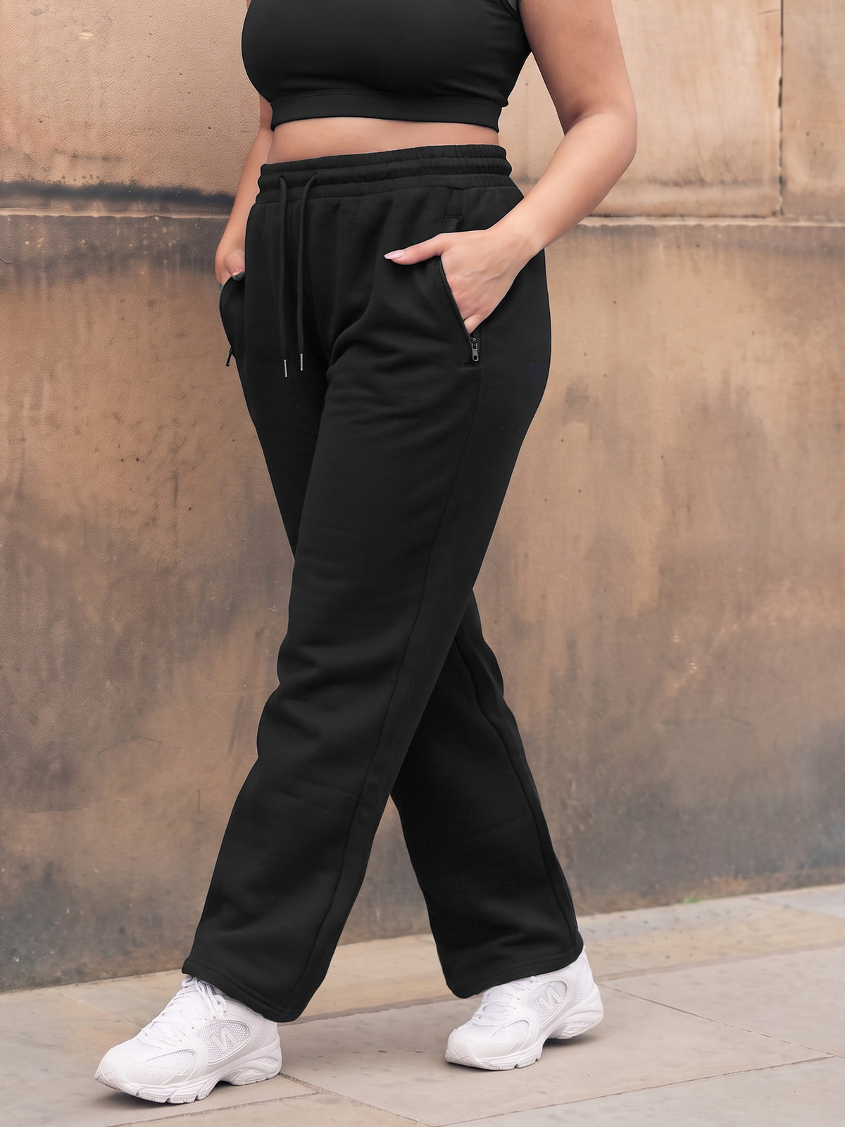 Black Fleece Straight Joggers