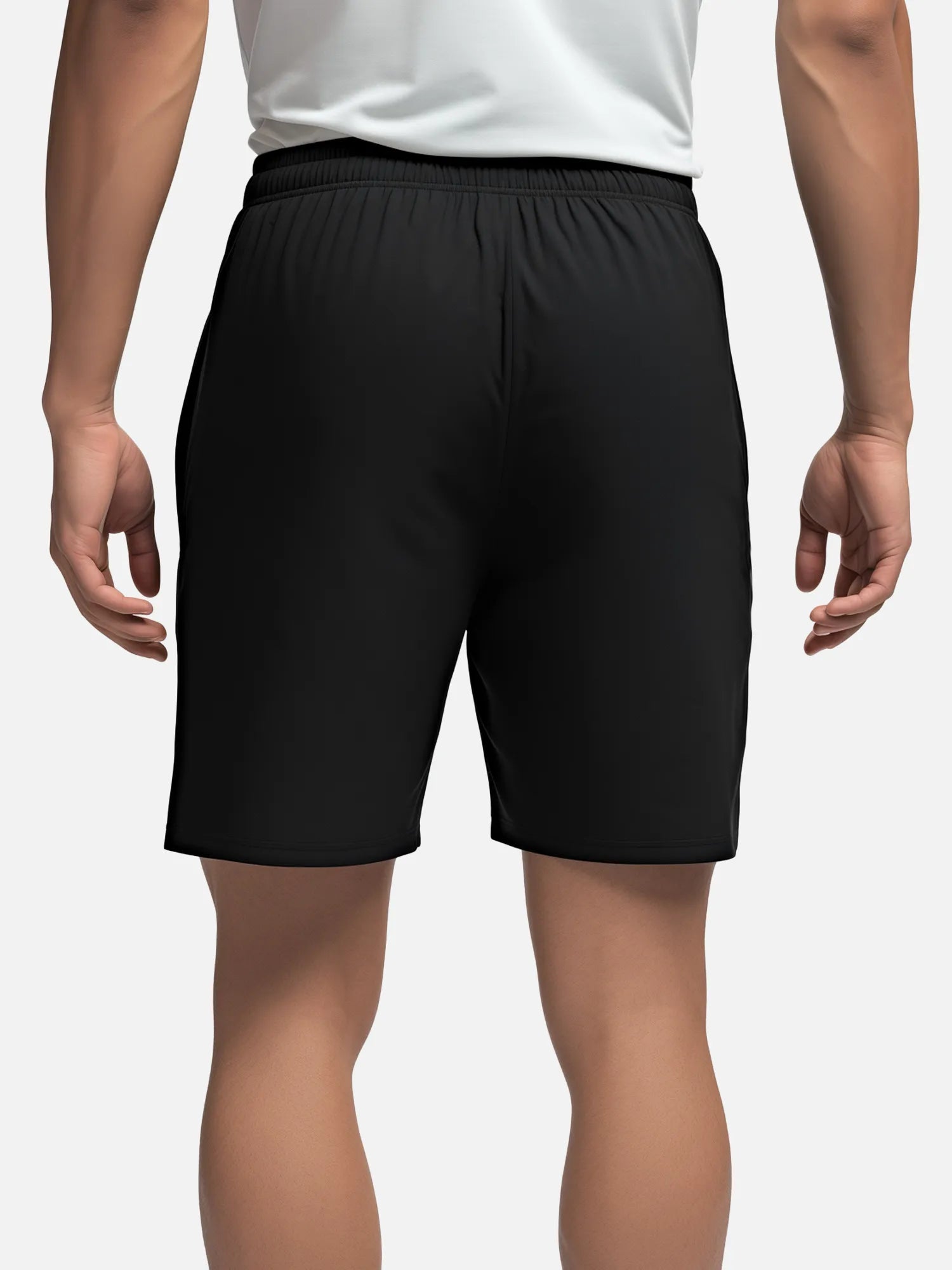 Black Cotton Mens Shorts