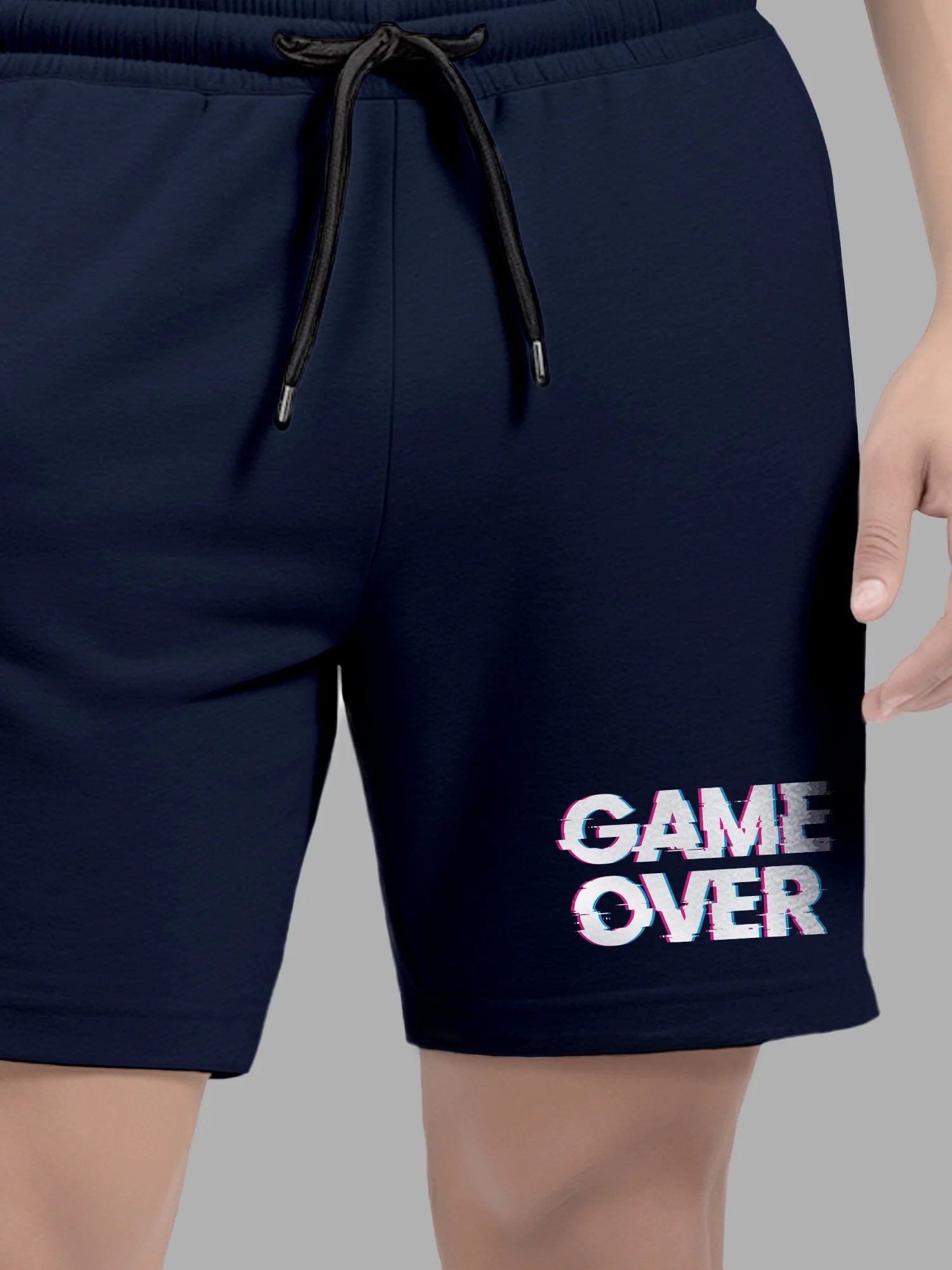 Game Over Cotton Mens T Shirt and Shorts Combo Set