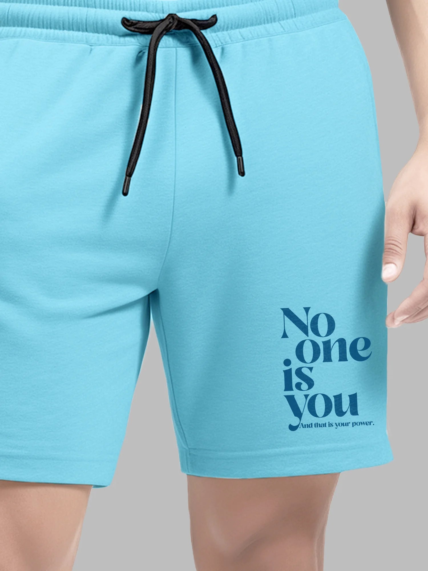 No One Is You Cotton Mens T Shirt and Shorts Combo Set