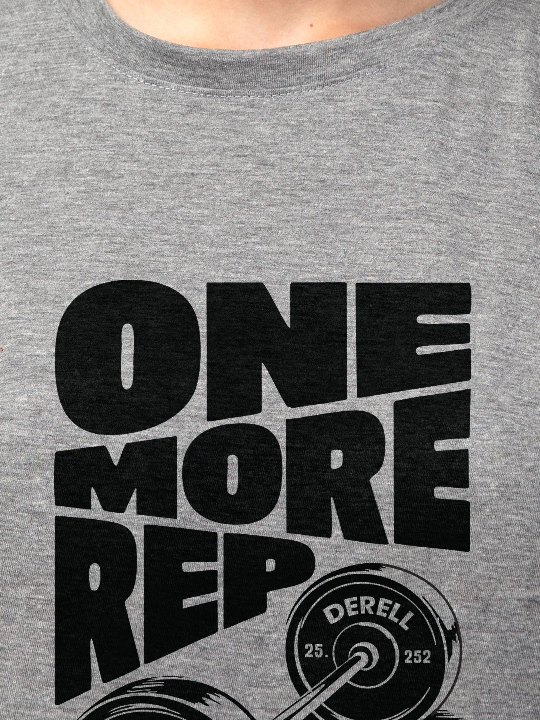 One More Rep Cotton Mens T Shirt and Shorts Combo Set