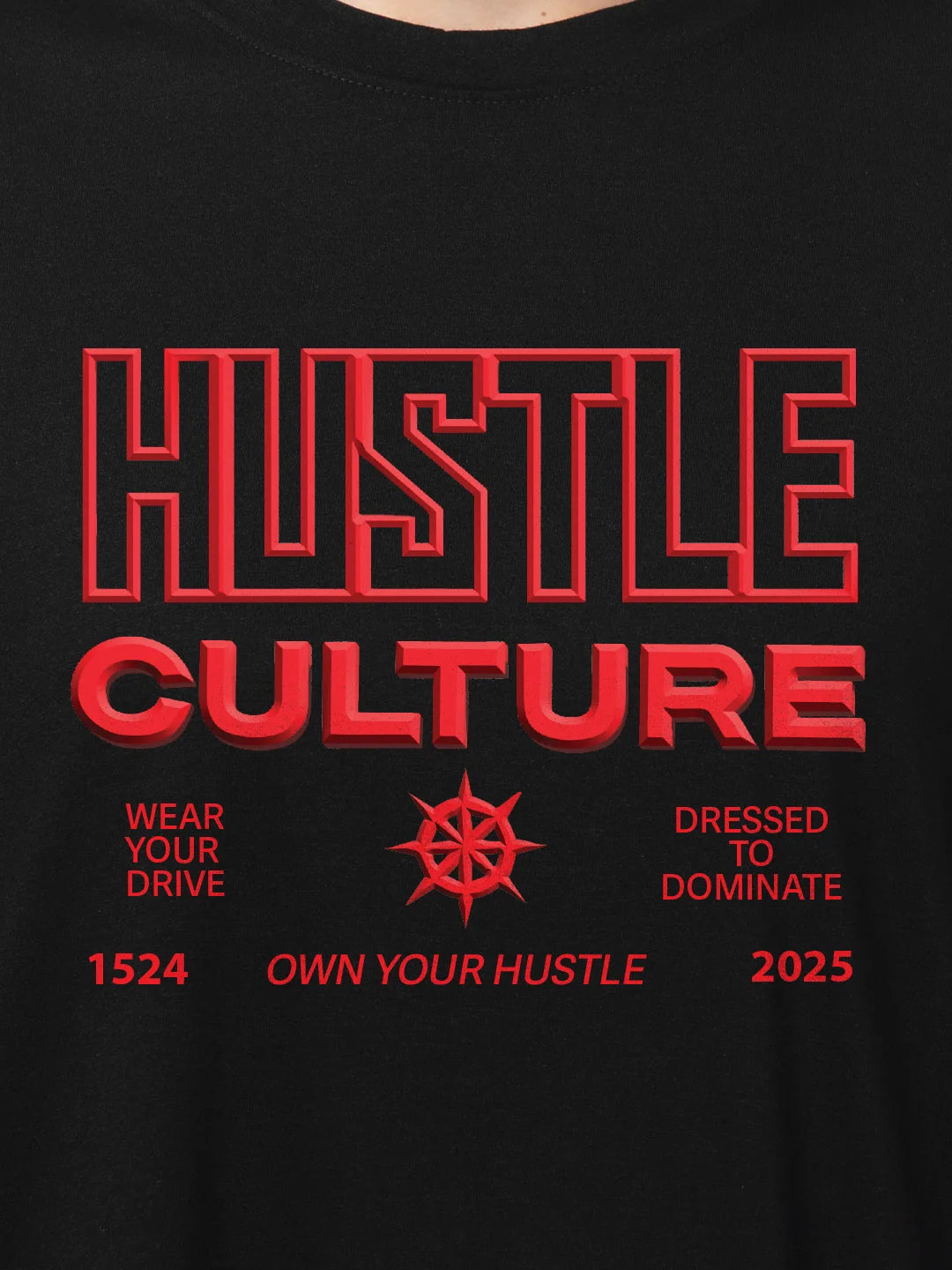 Hustle Culture Cotton Men's Oversized Coord Sets