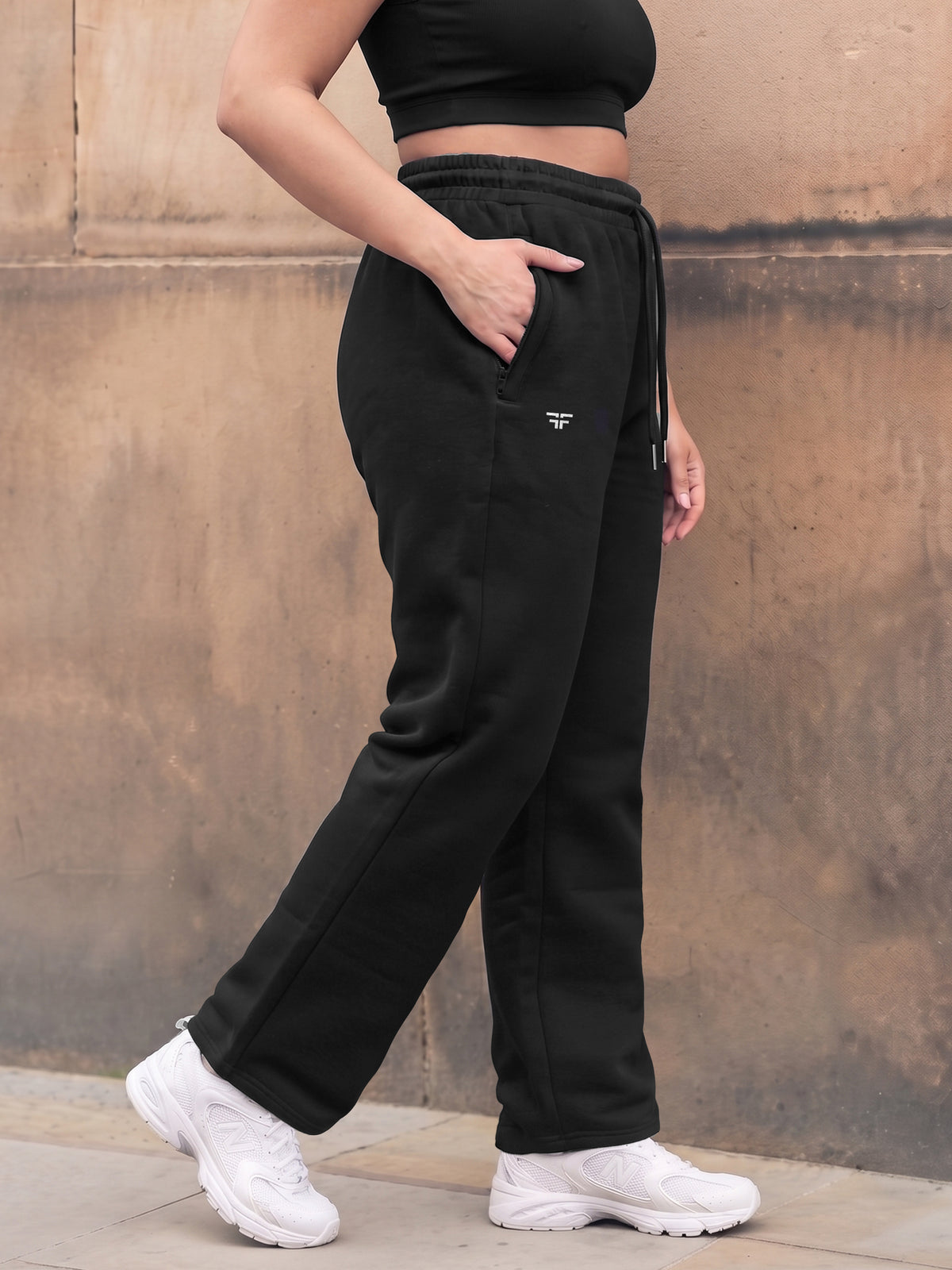 Black Fleece Straight Joggers