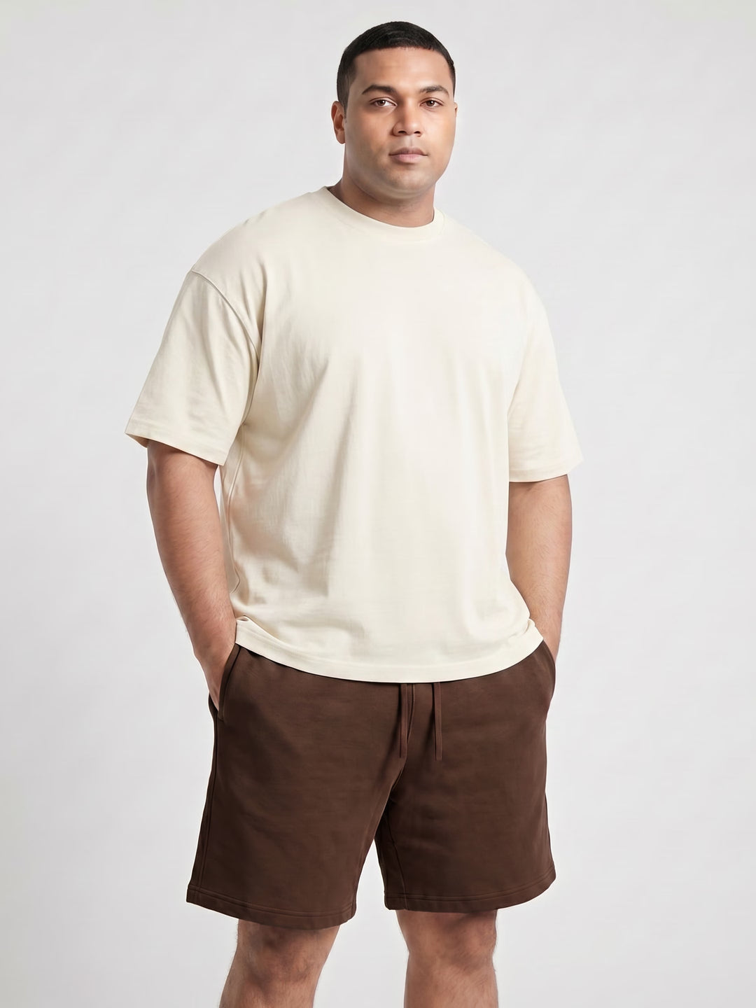Chocolate Brown Cotton Men's Shorts