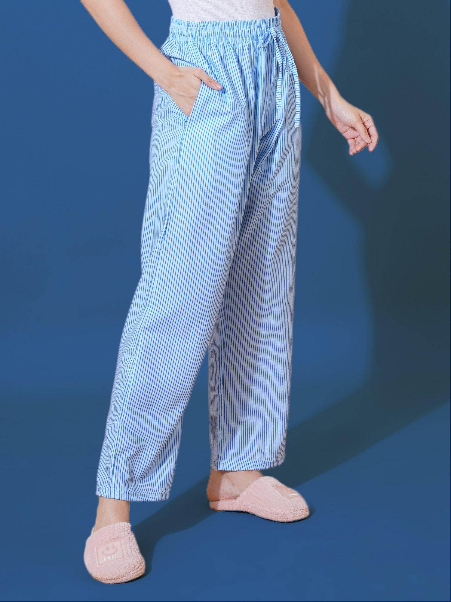 Ocean Blue Stripe Women's Pyjama