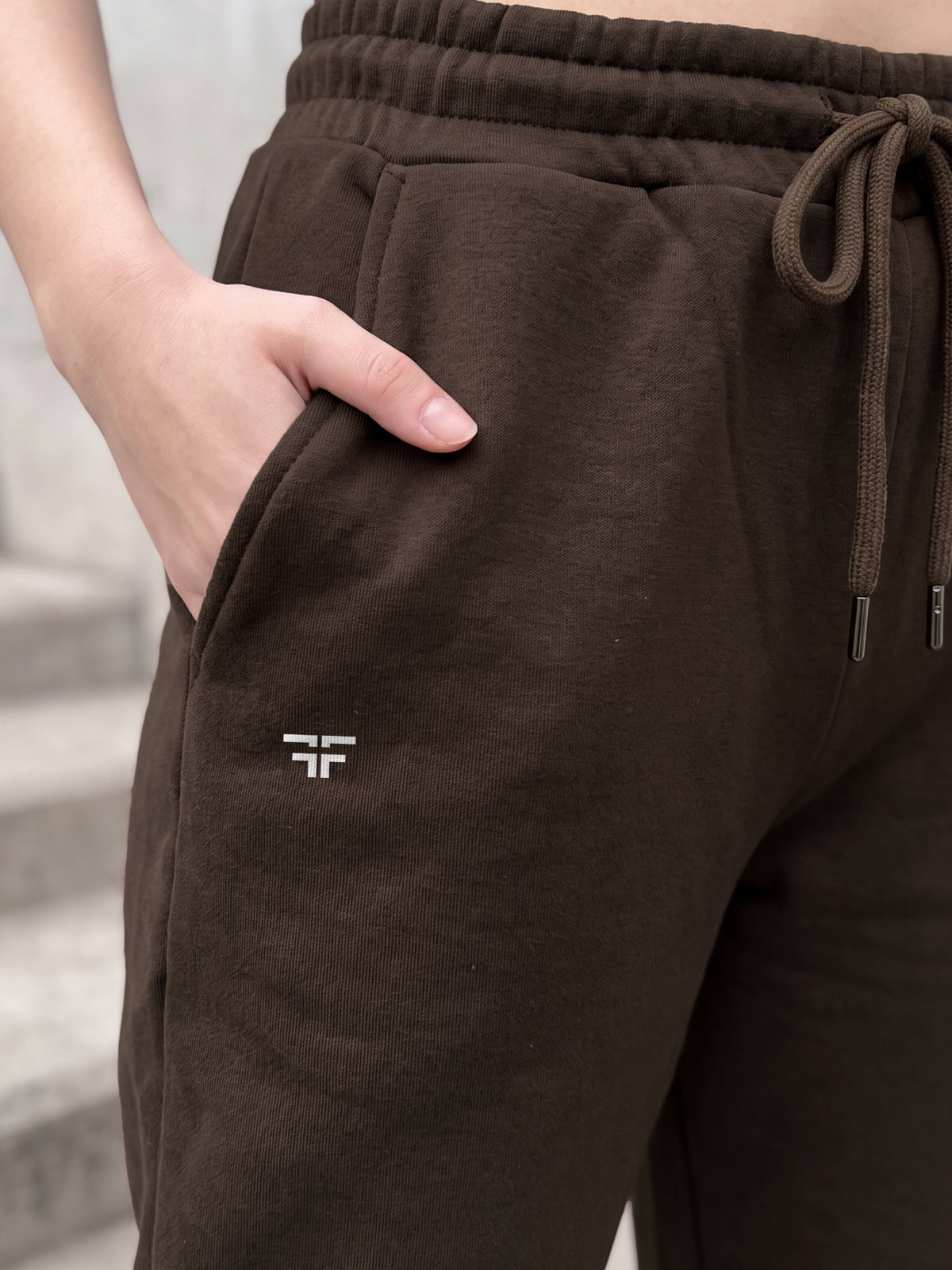 Brown Fleece Joggers