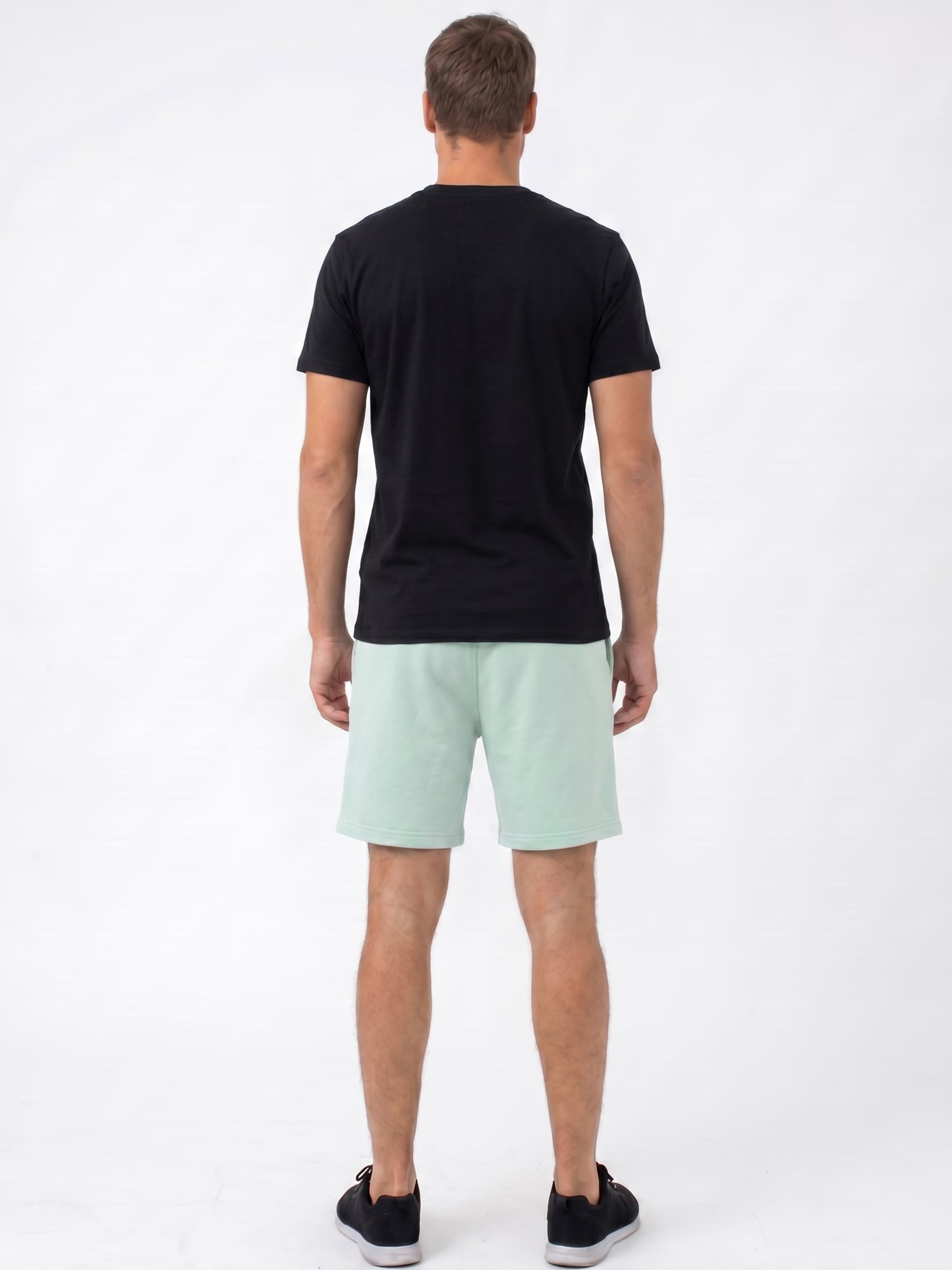 Mint Green Cotton Men's Shorts
