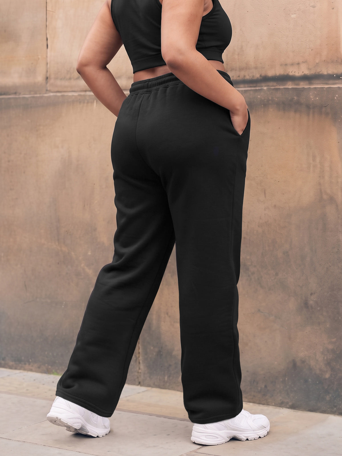 Black Fleece Straight Joggers