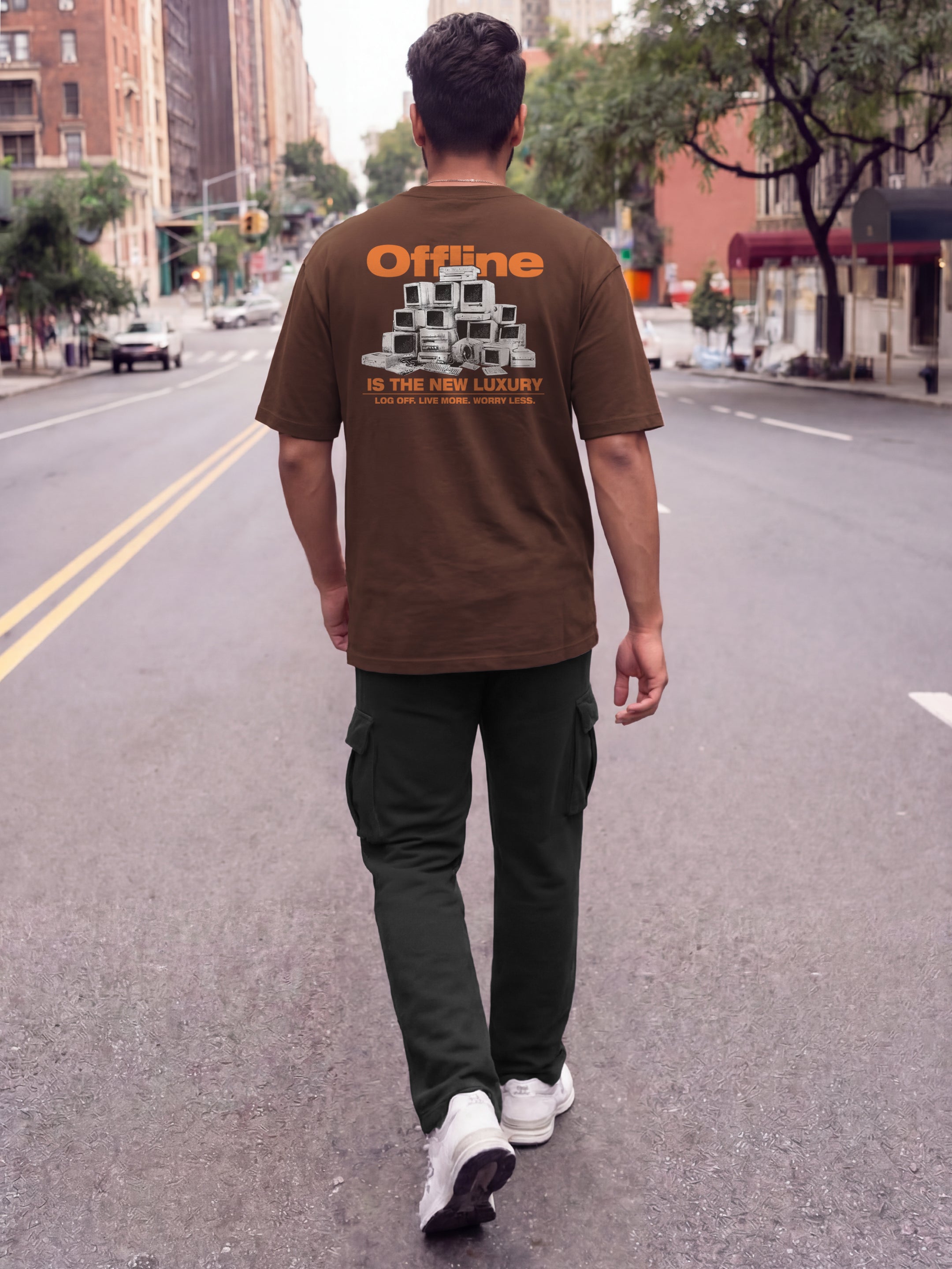 Offline Cotton Men's Oversized T-Shirt