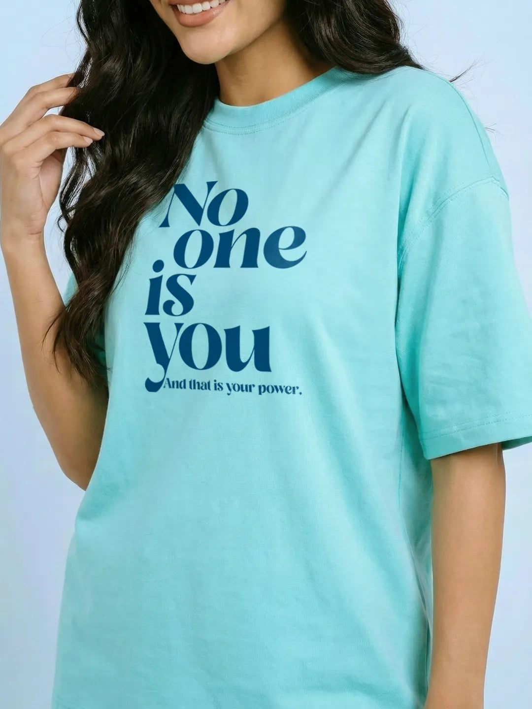 NO one is You Cotton Women's T Shirt and Shorts Combo Set