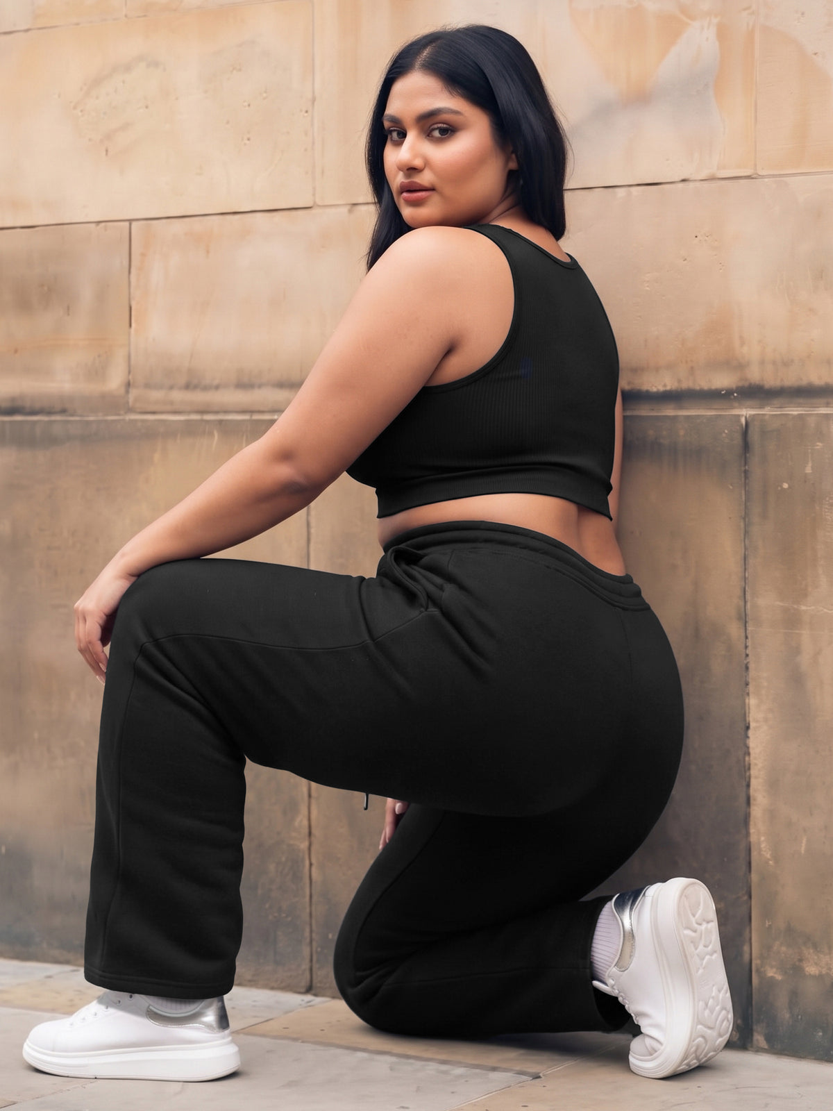 Black Fleece Straight Joggers
