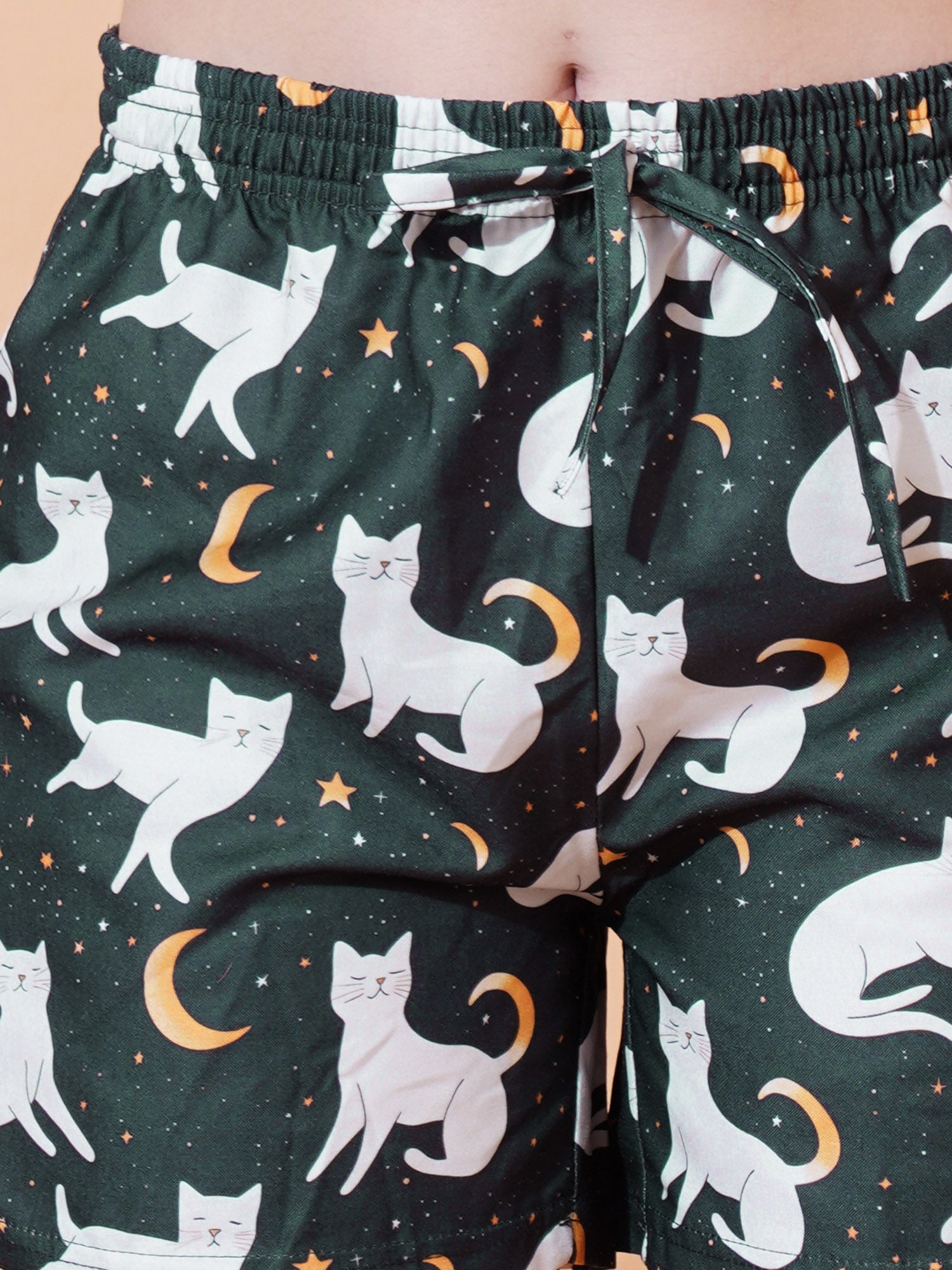 Moonlight Meow Shorts And Shirt Set