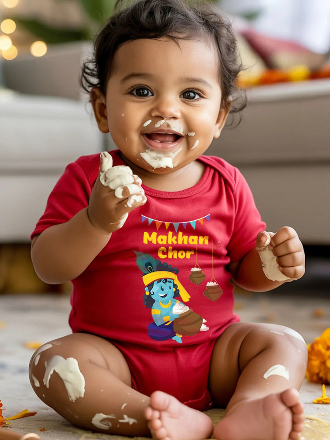 Makhan chor Baby Romper | Onesies