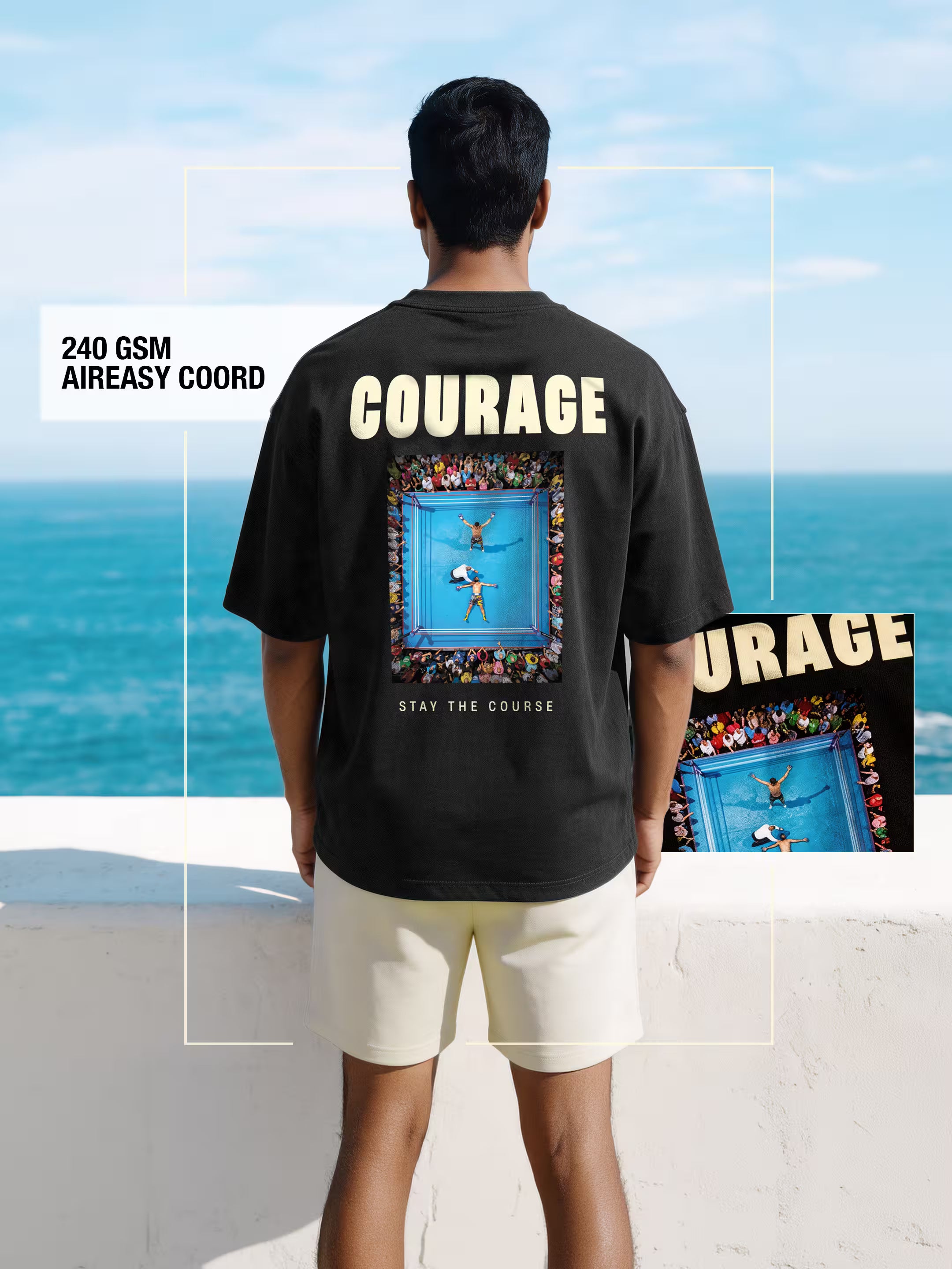 Courage Cotton Men's 240 GSM AirEase Co-Ord