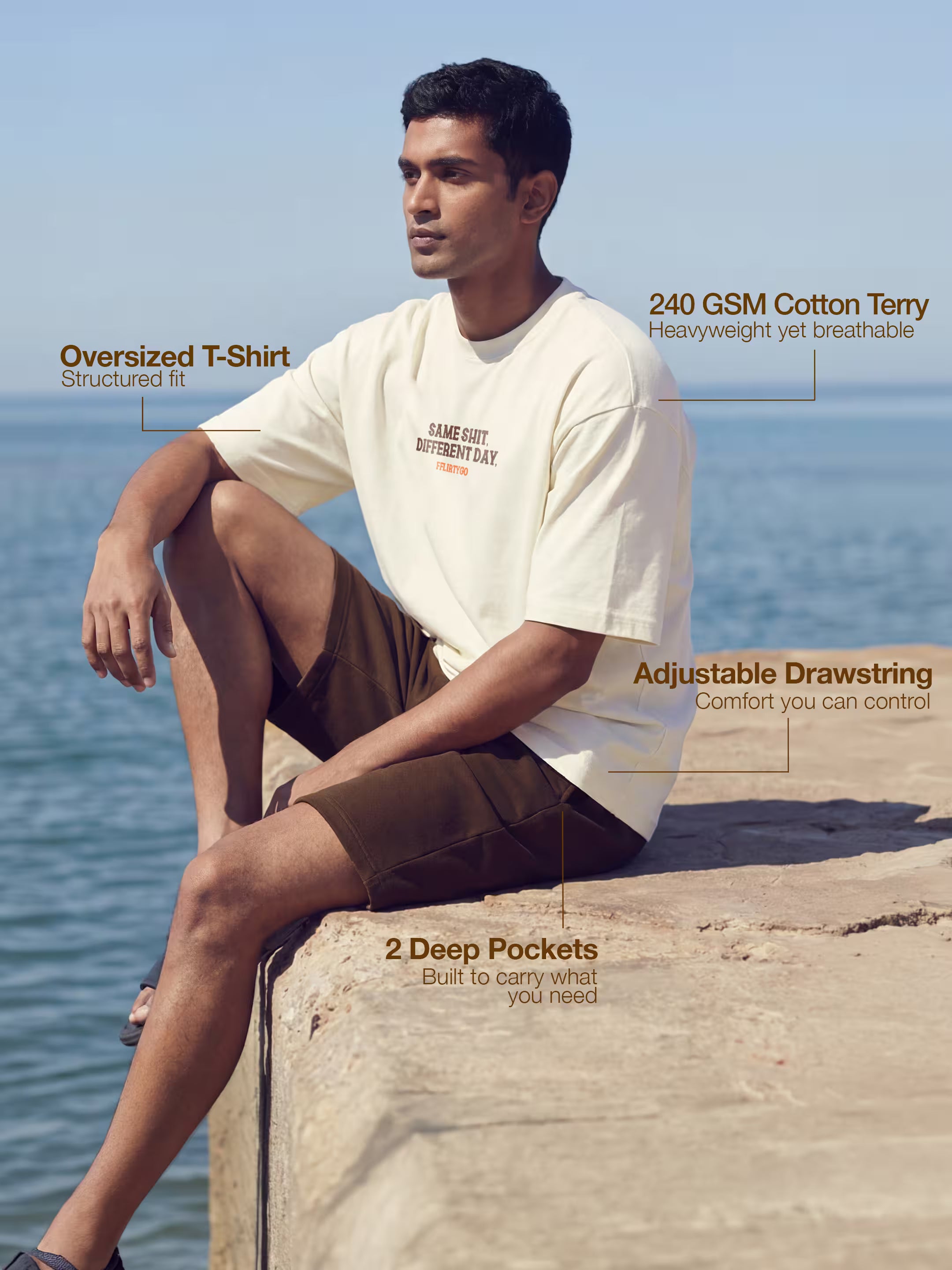 Same Shit Cotton Men's 240 GSM AirEase Summer Coords